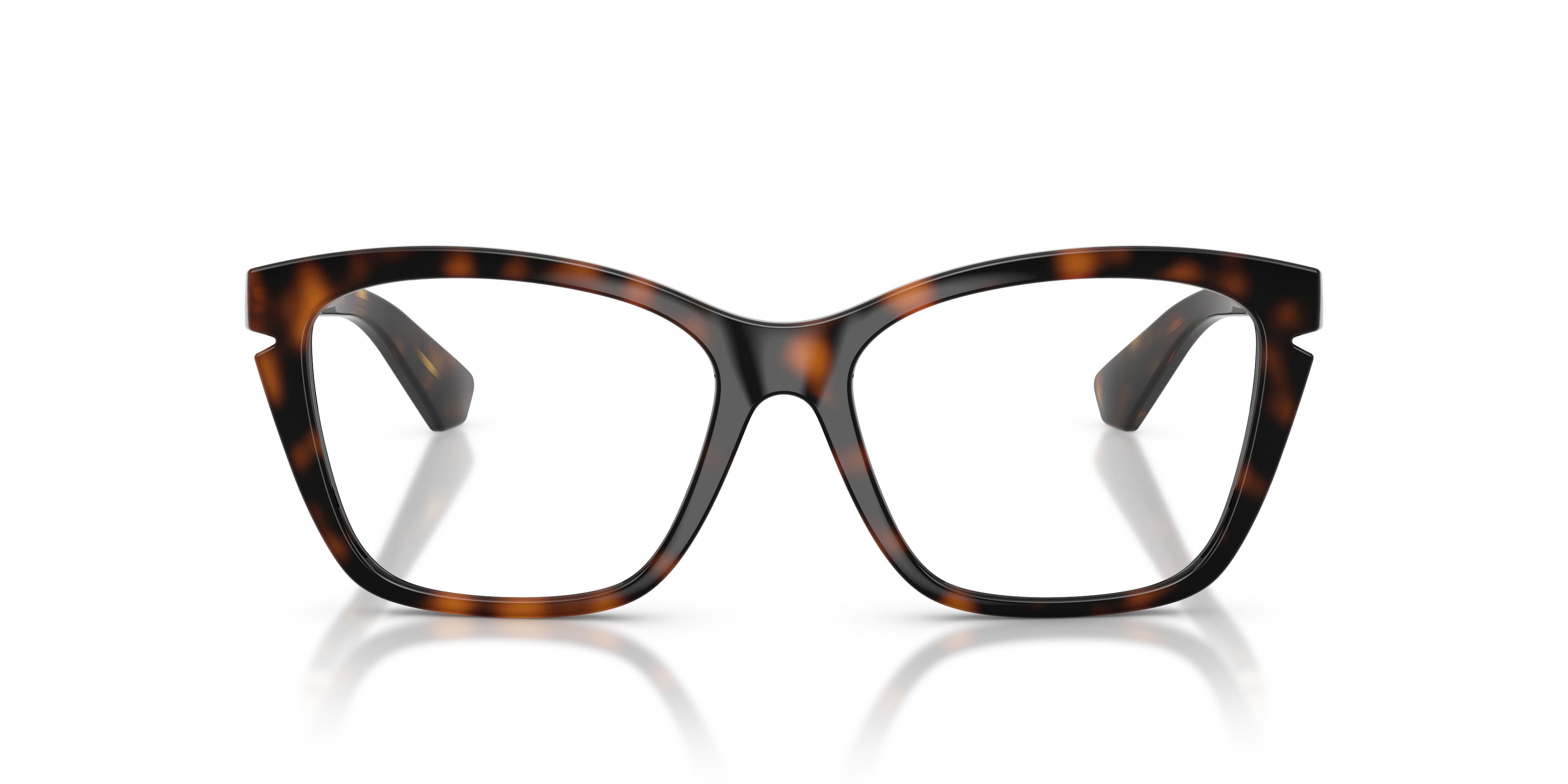 Occhiali da vista Burberry BE 2427U (3002) colore havana scuro forma cat eye lenti lente demo