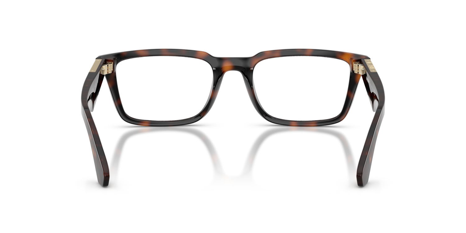 Occhiali da vista Burberry BE 2428U (3002) colore havana scuro forma rettangolare lenti lente demo