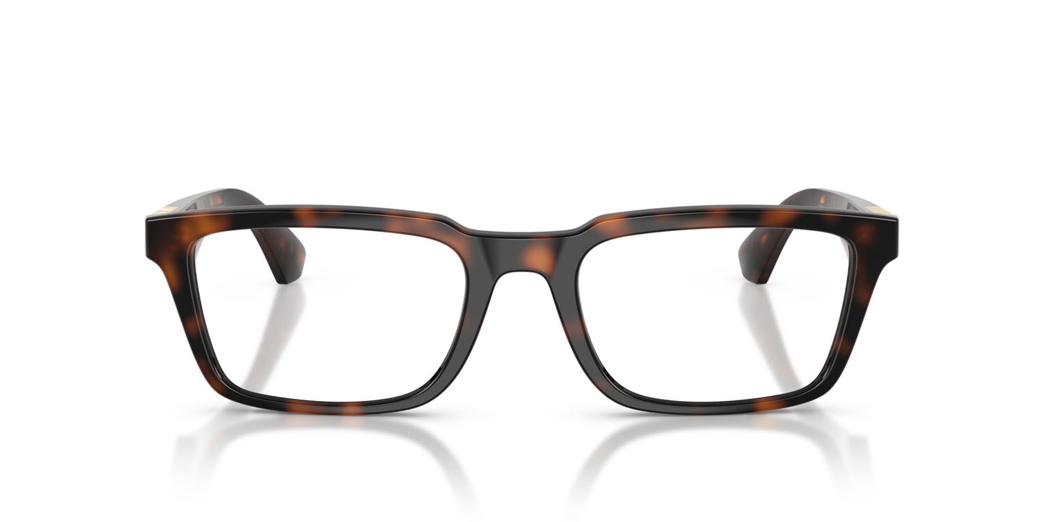 Occhiali da vista Burberry BE 2428U (3002) colore havana scuro forma rettangolare lenti lente demo