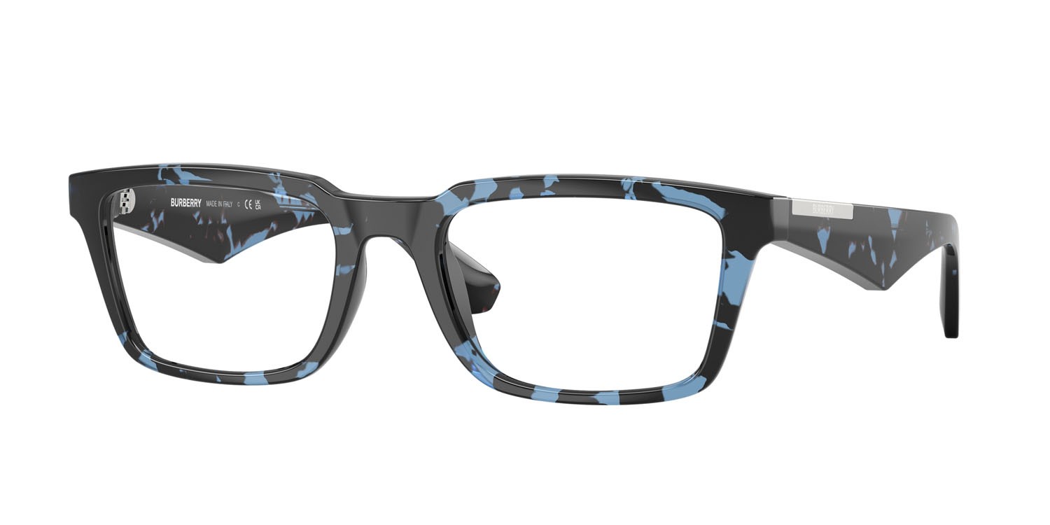 Occhiali da vista Burberry BE 2428U (4111) colore blu havana forma rettangolare lenti lente demo