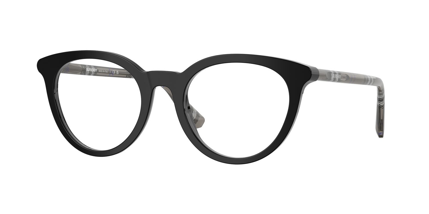 Occhiali da vista Burberry BE 2429 (4165) colore nero forma rotondo lenti lente demo