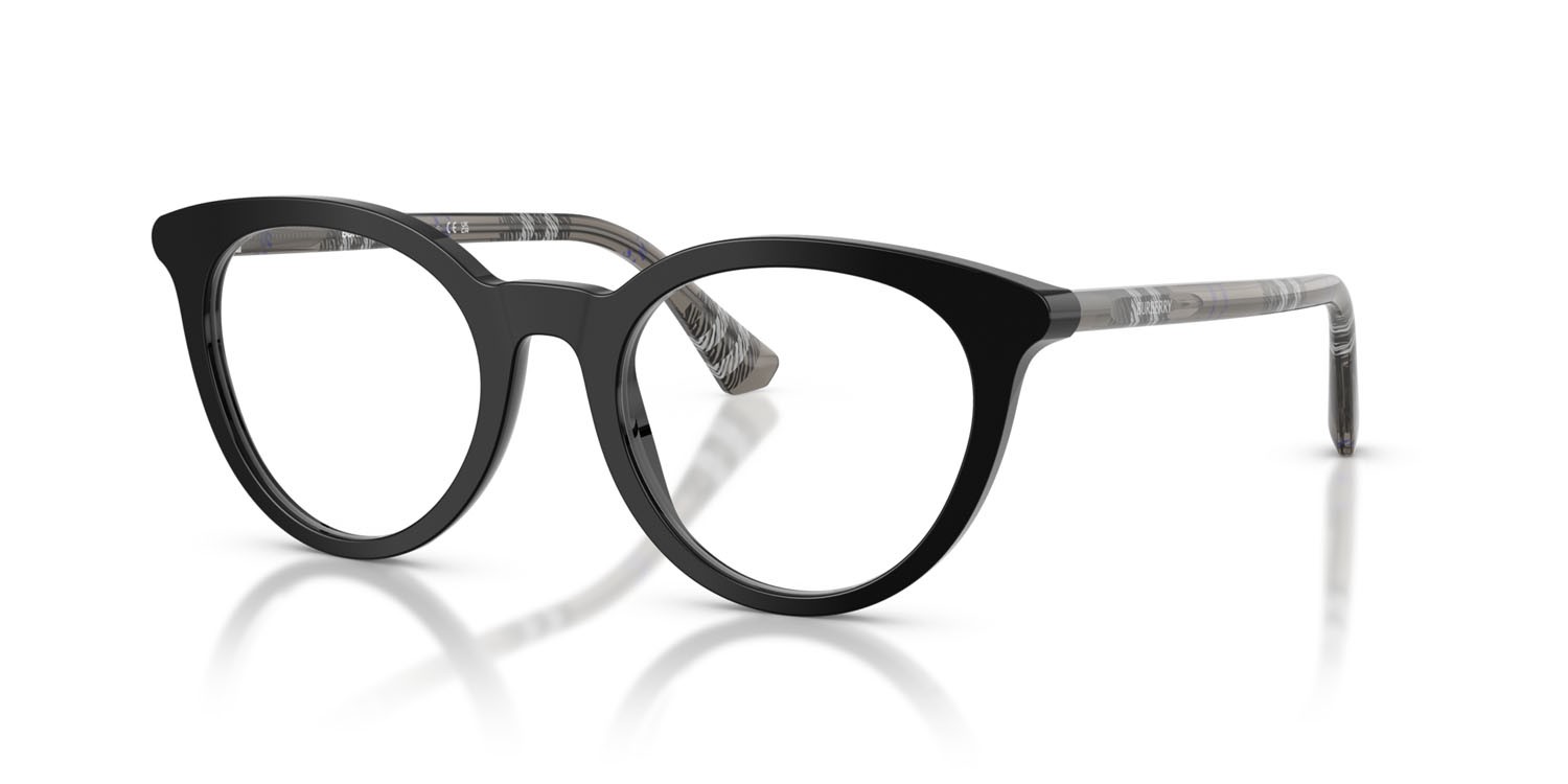 Occhiali da vista Burberry BE 2429 (4165) colore nero forma rotondo lenti lente demo