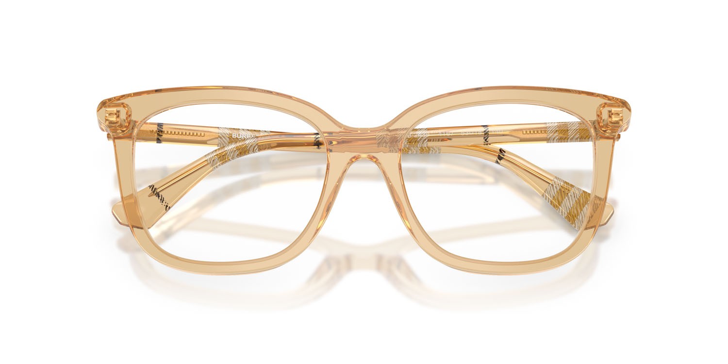Occhiali da vista Burberry BE 2430 (4167) colore beige forma quadrato lenti lente demo