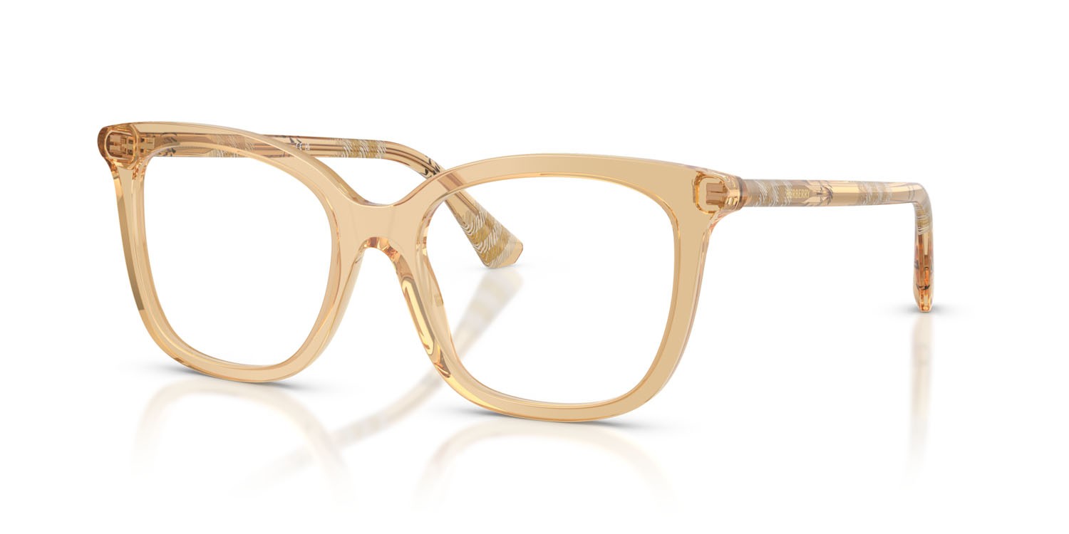 Occhiali da vista Burberry BE 2430 (4167) colore beige forma quadrato lenti lente demo