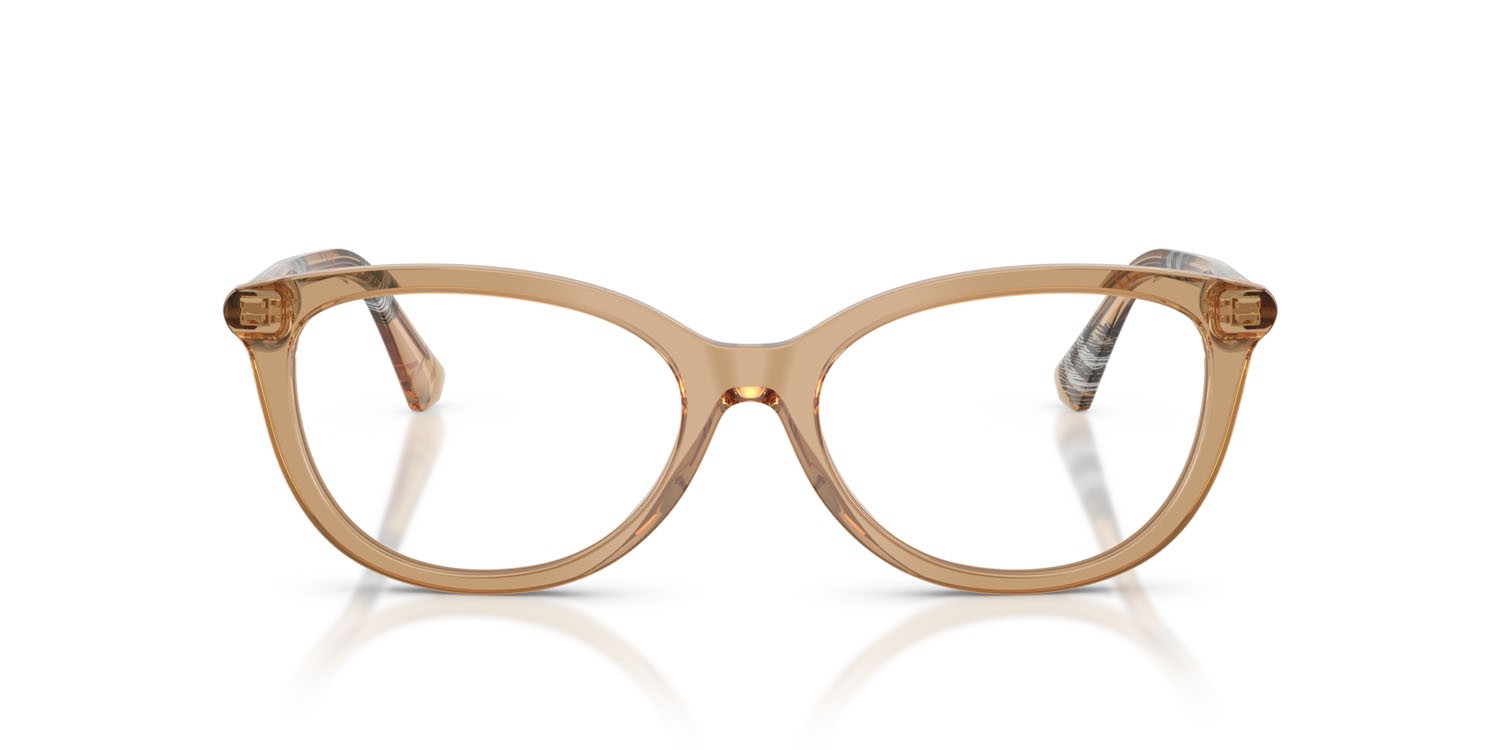 Occhiali da vista Burberry BE 2431 (4164) colore beige forma cat eye lenti lente demo