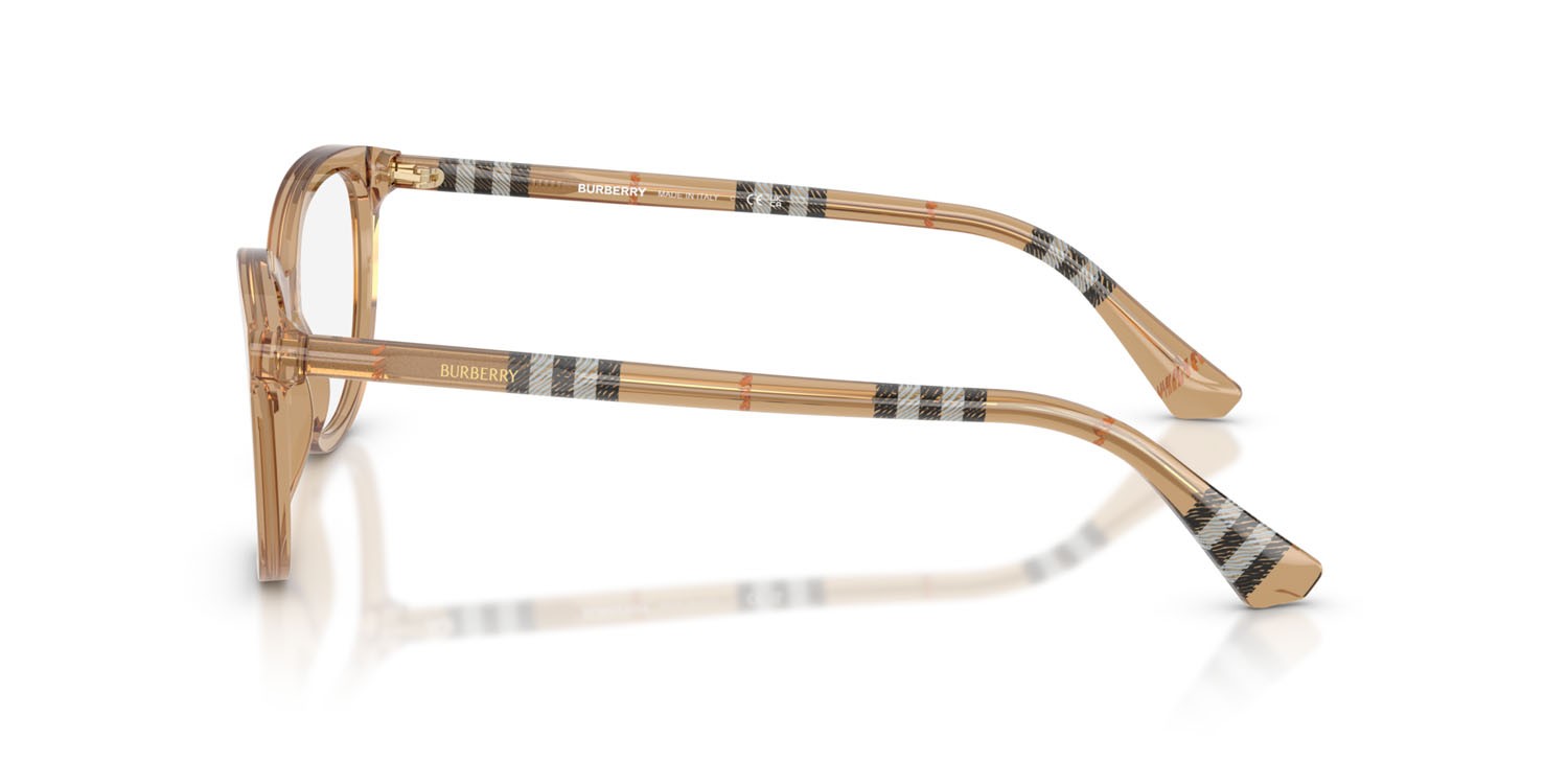 Occhiali da vista Burberry BE 2431 (4164) colore beige forma cat eye lenti lente demo