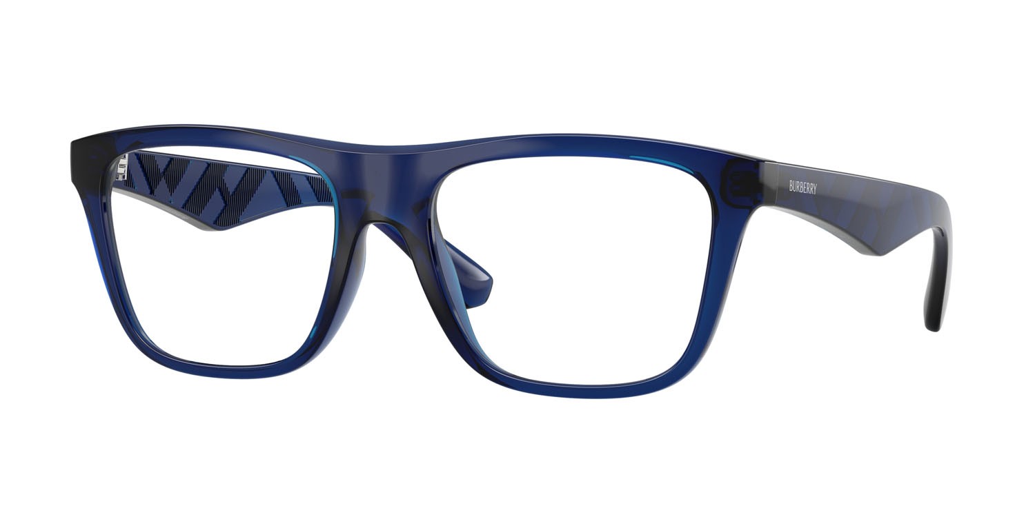 Occhiali da vista Burberry BE 2432U (4110) colore blu forma quadrato lenti lente demo