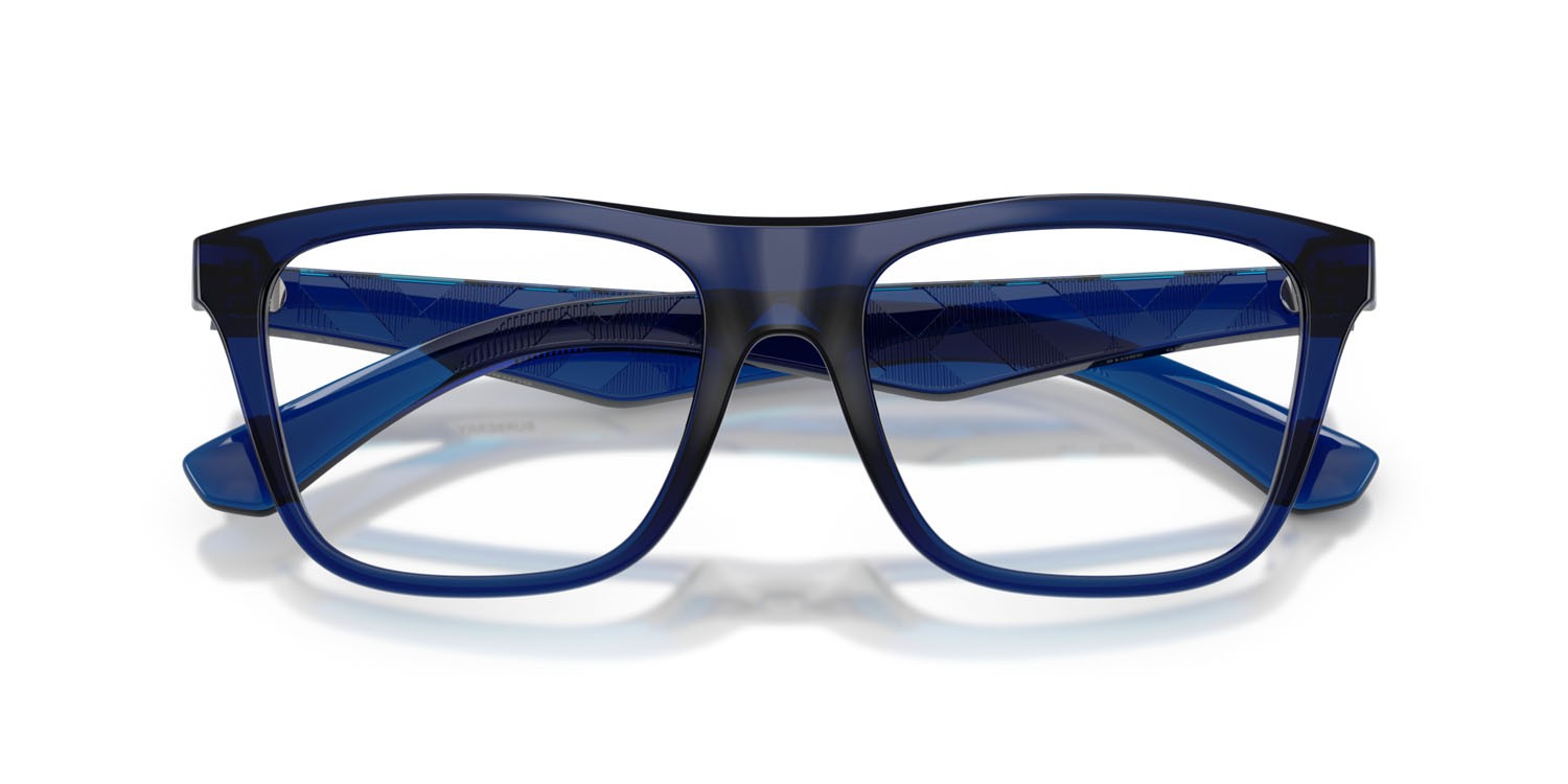 Occhiali da vista Burberry BE 2432U (4110) colore blu forma quadrato lenti lente demo