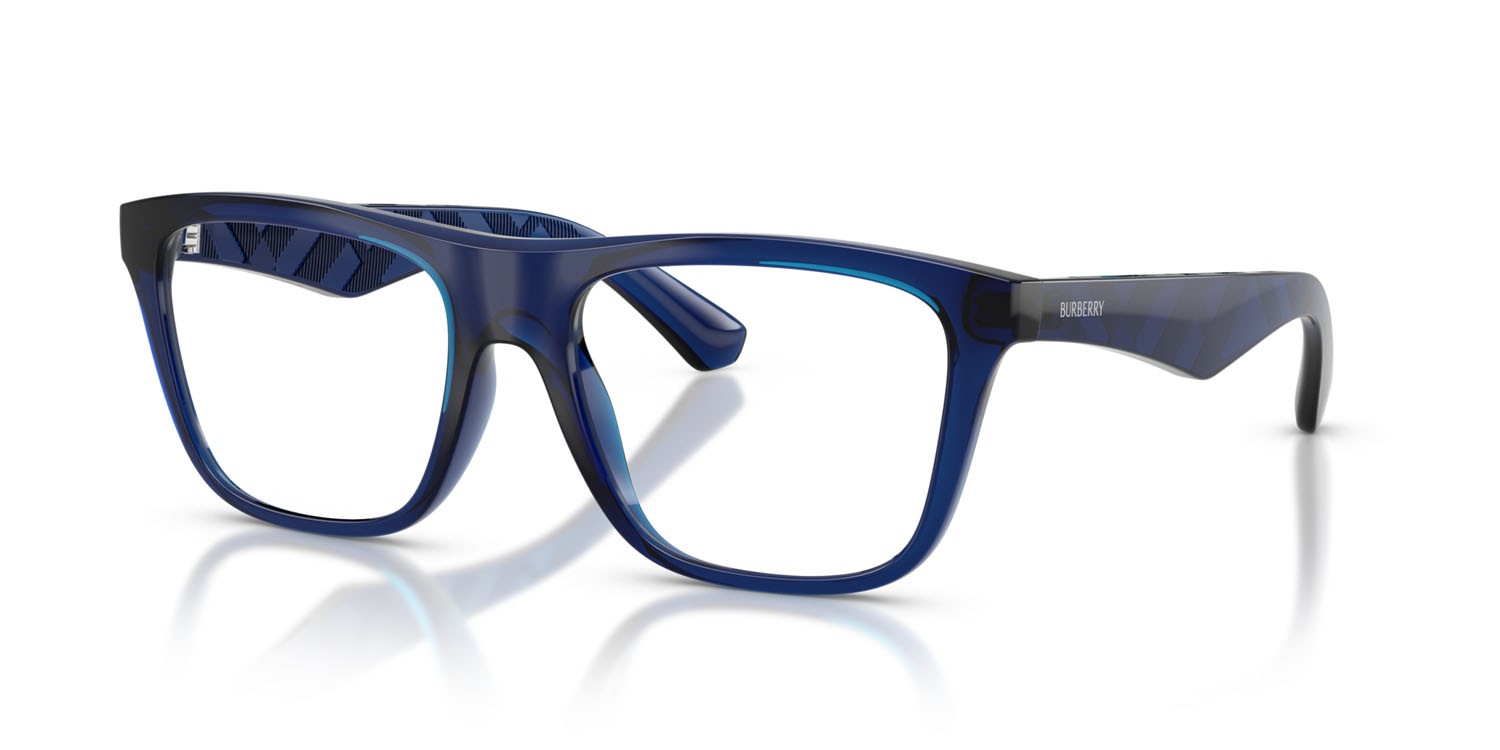 Occhiali da vista Burberry BE 2432U (4110) colore blu forma quadrato lenti lente demo