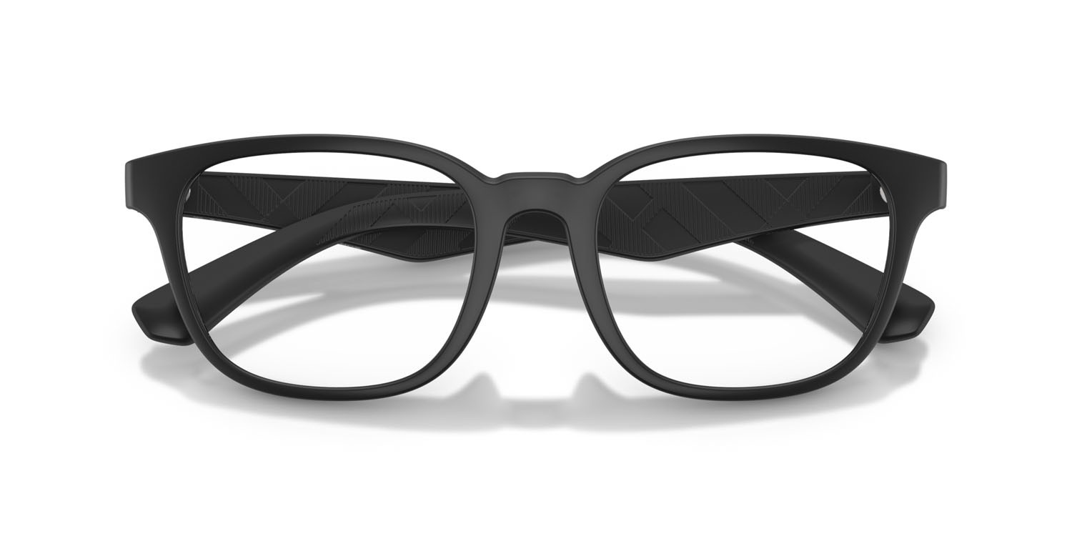 Eyeglasses Burberry BE 2433U (3464) color nero opaco shape square lenses lente demo