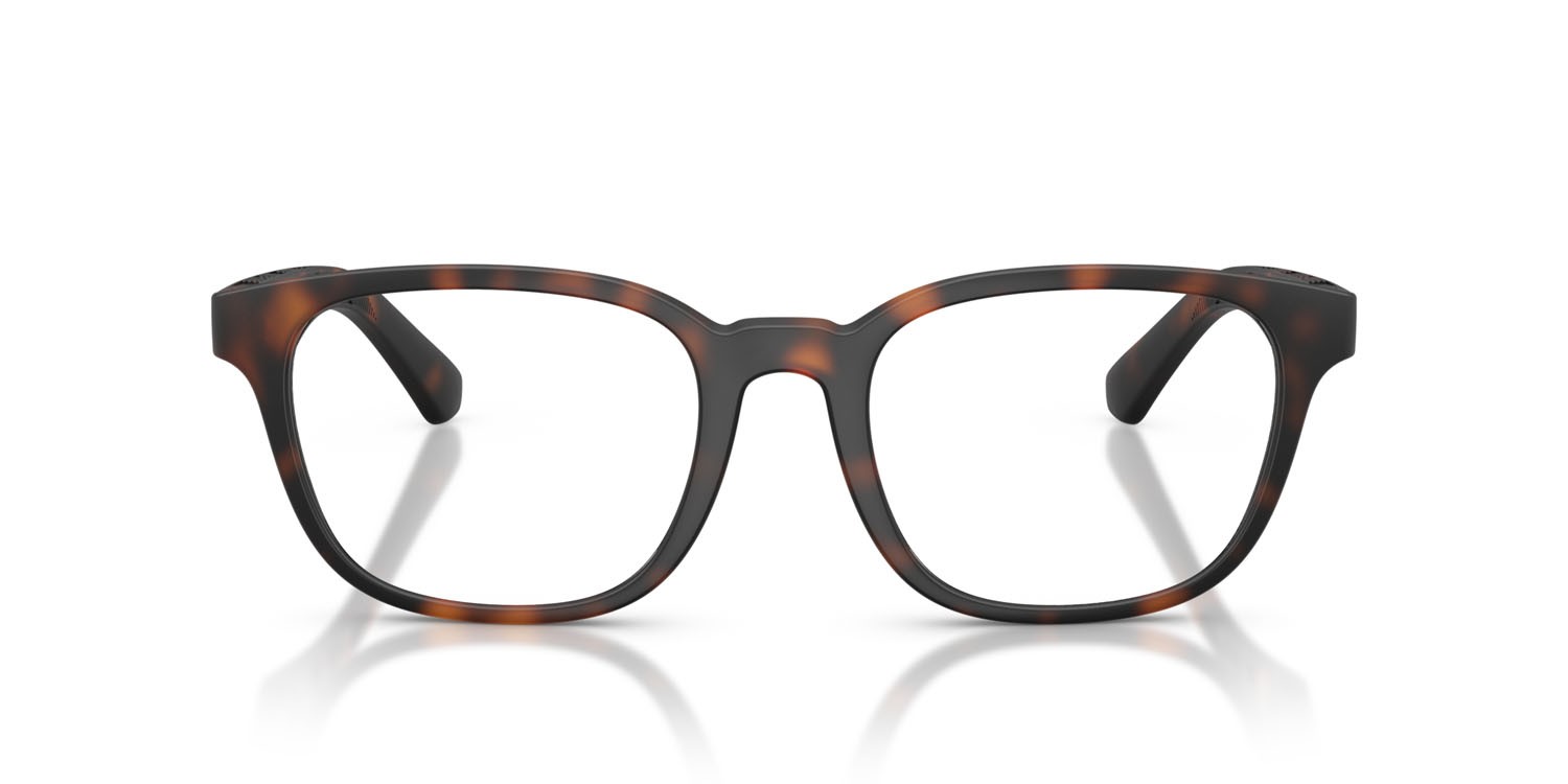Occhiali da vista Burberry BE 2433U (3536) colore havana scuro opaco forma quadrato lenti lente demo