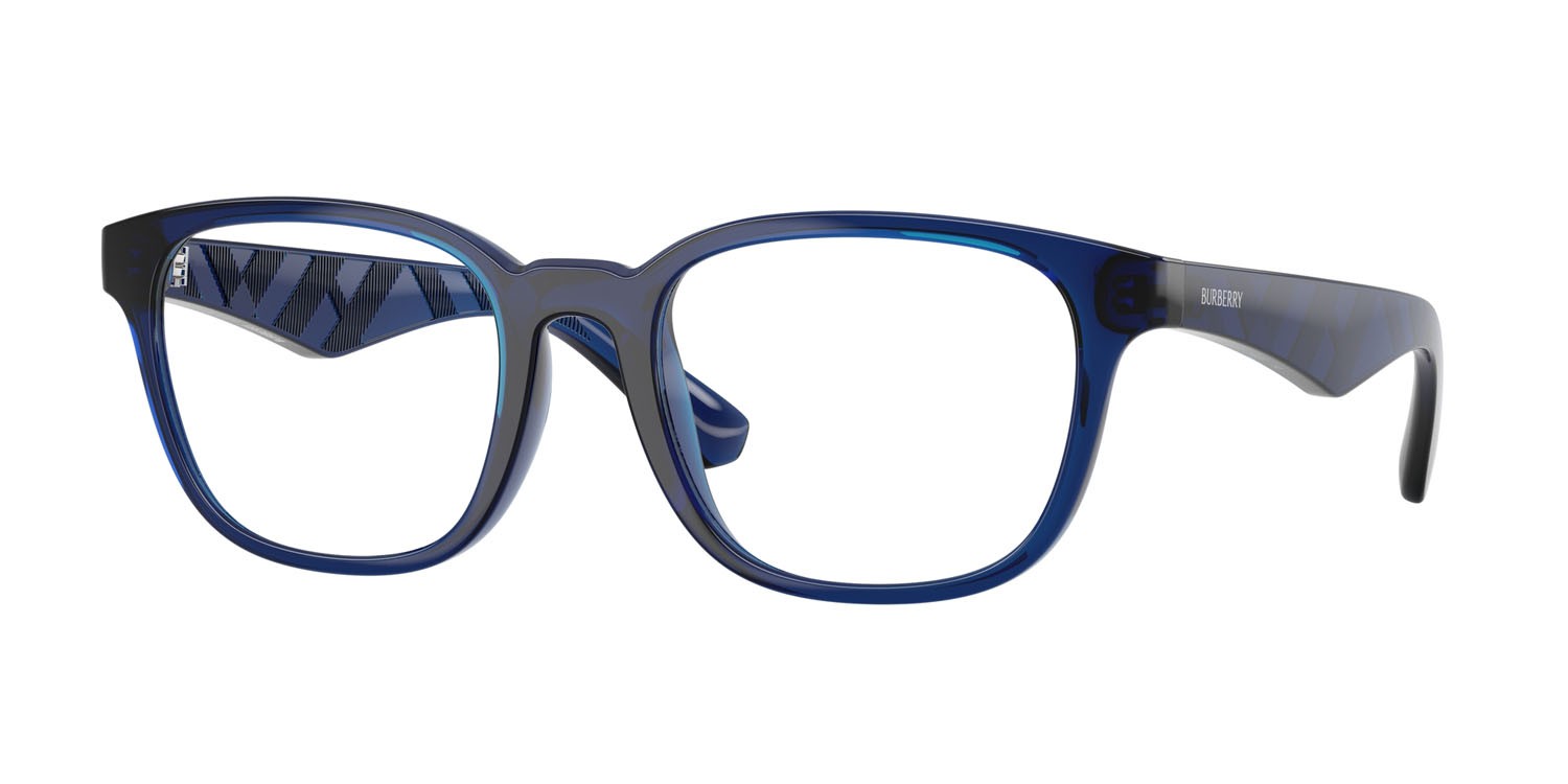 Occhiali da vista Burberry BE 2433U (4110) colore blu forma quadrato lenti lente demo