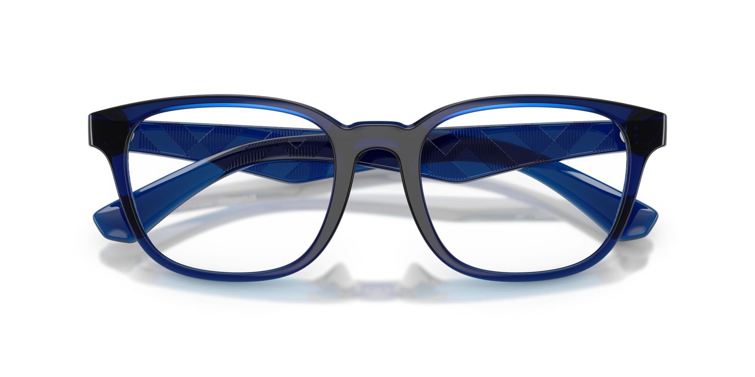 Occhiali da vista Burberry BE 2433U (4110) colore blu forma quadrato lenti lente demo