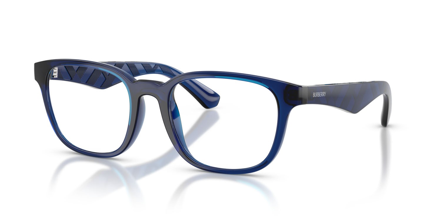 Occhiali da vista Burberry BE 2433U (4110) colore blu forma quadrato lenti lente demo