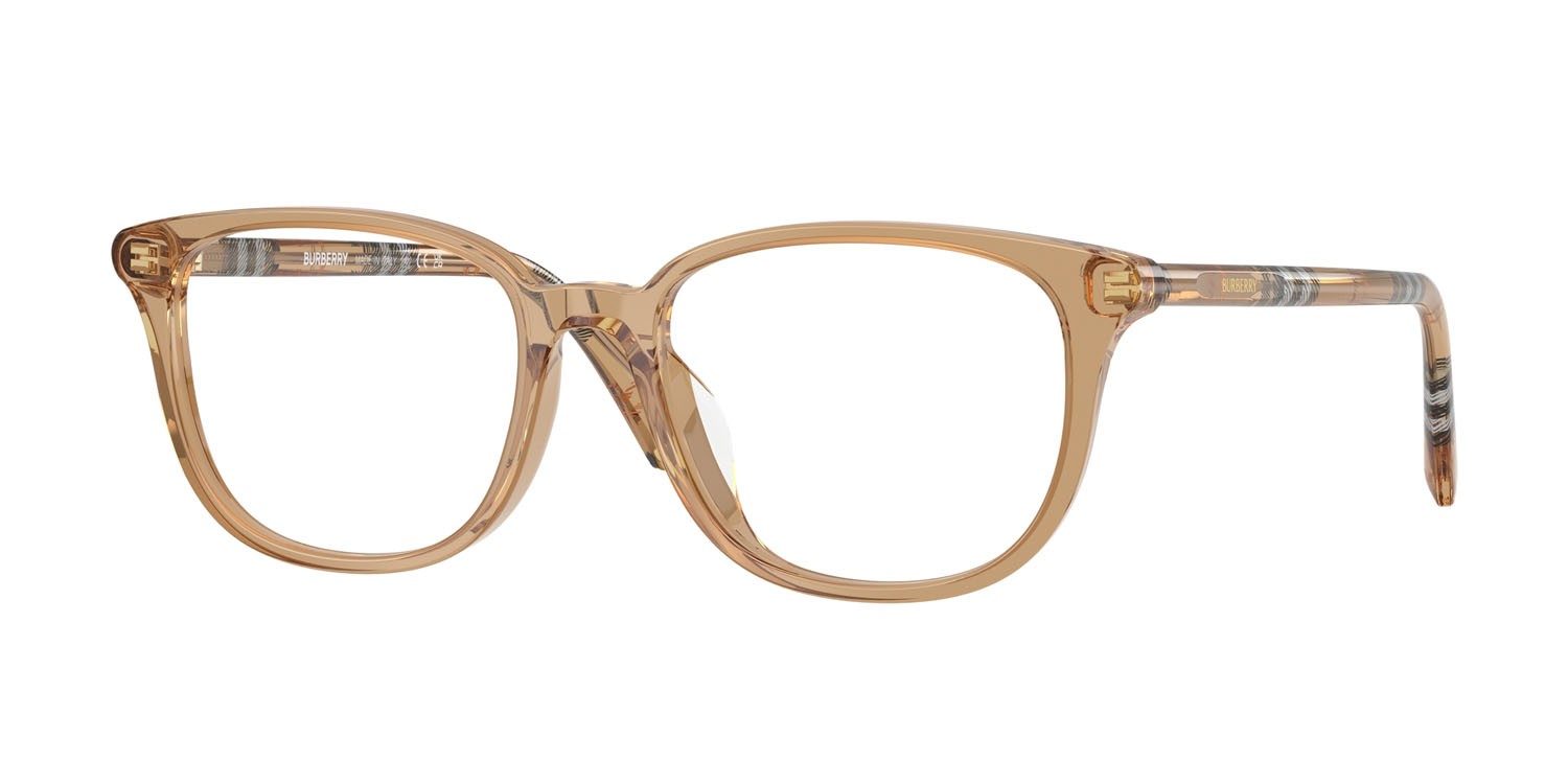 Occhiali da vista Burberry BE 2434D (4164) colore beige forma quadrato lenti lente demo