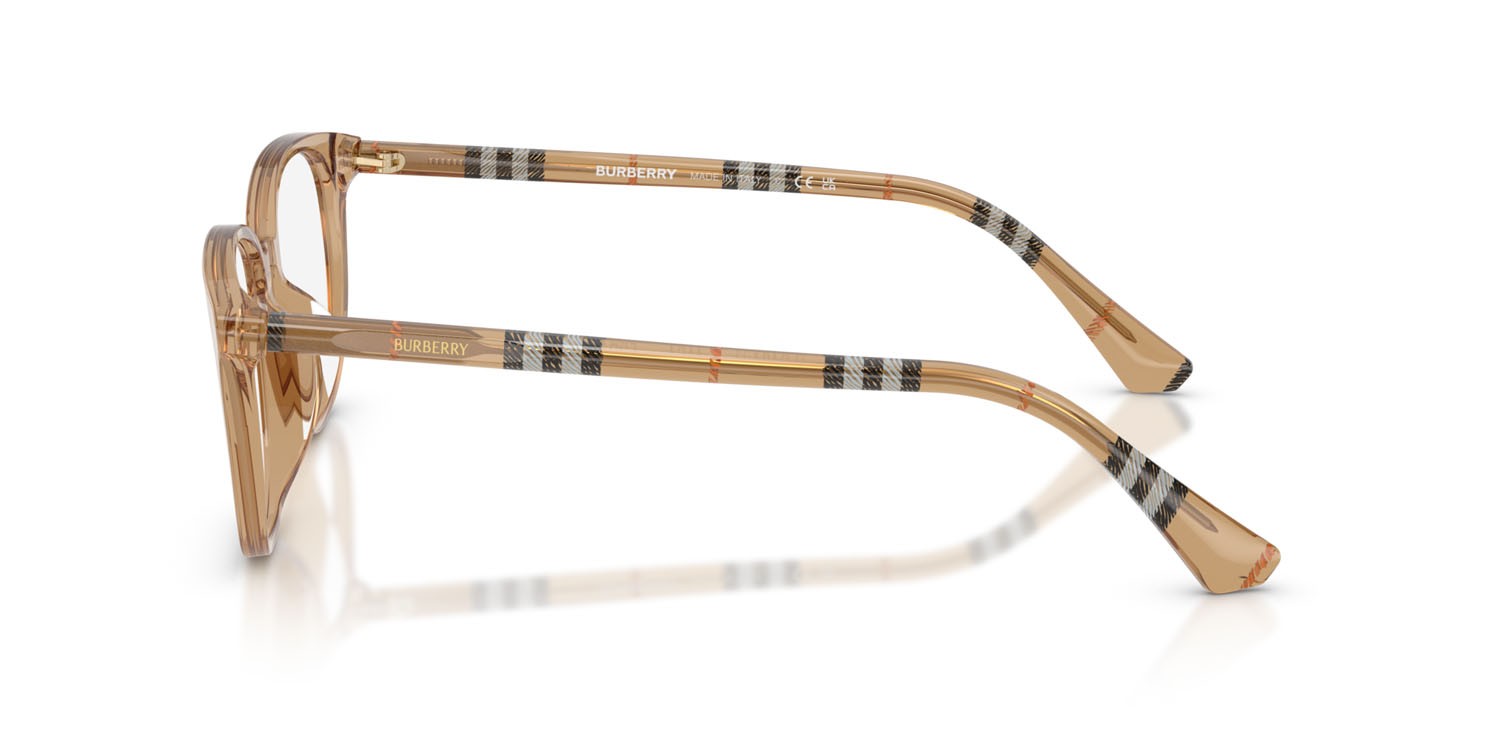 Occhiali da vista Burberry BE 2434D (4164) colore beige forma quadrato lenti lente demo