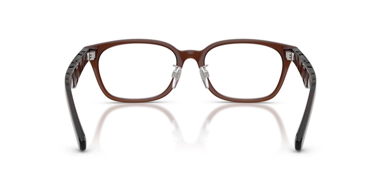 Occhiali da vista Burberry BE 2436D (4116) colore marrone forma rettangolare lenti lente demo