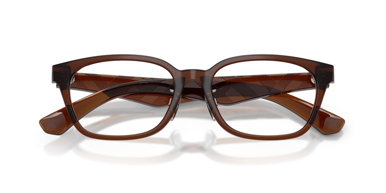 Occhiali da vista Burberry BE 2436D (4116) colore marrone forma rettangolare lenti lente demo