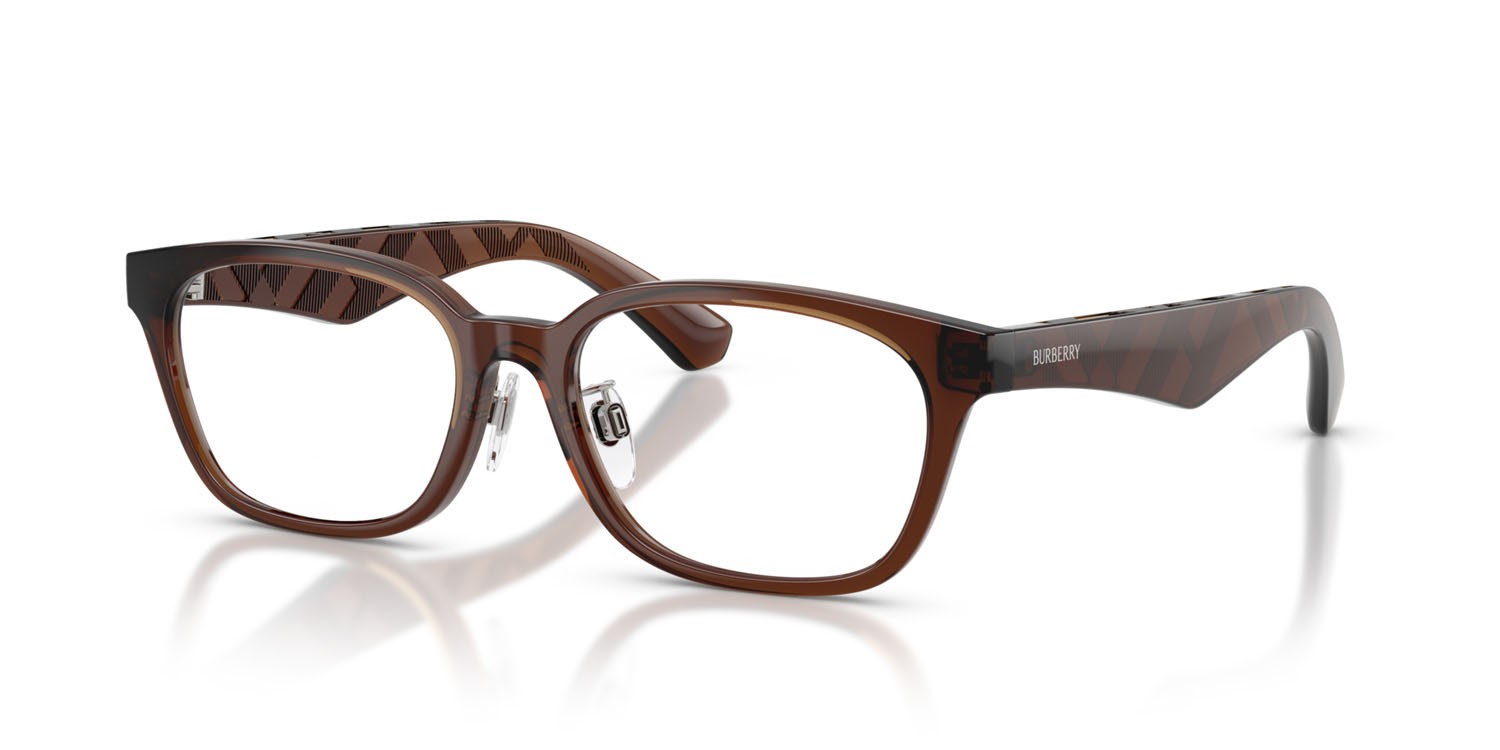 Occhiali da vista Burberry BE 2436D (4116) colore marrone forma rettangolare lenti lente demo