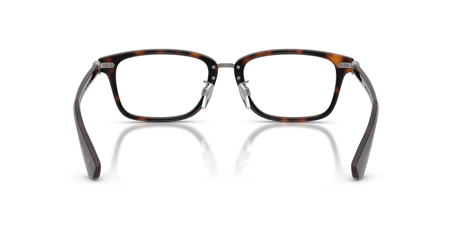 Occhiali da vista Burberry BE 2437D (3002) colore havana scuro forma rettangolare lenti lente demo