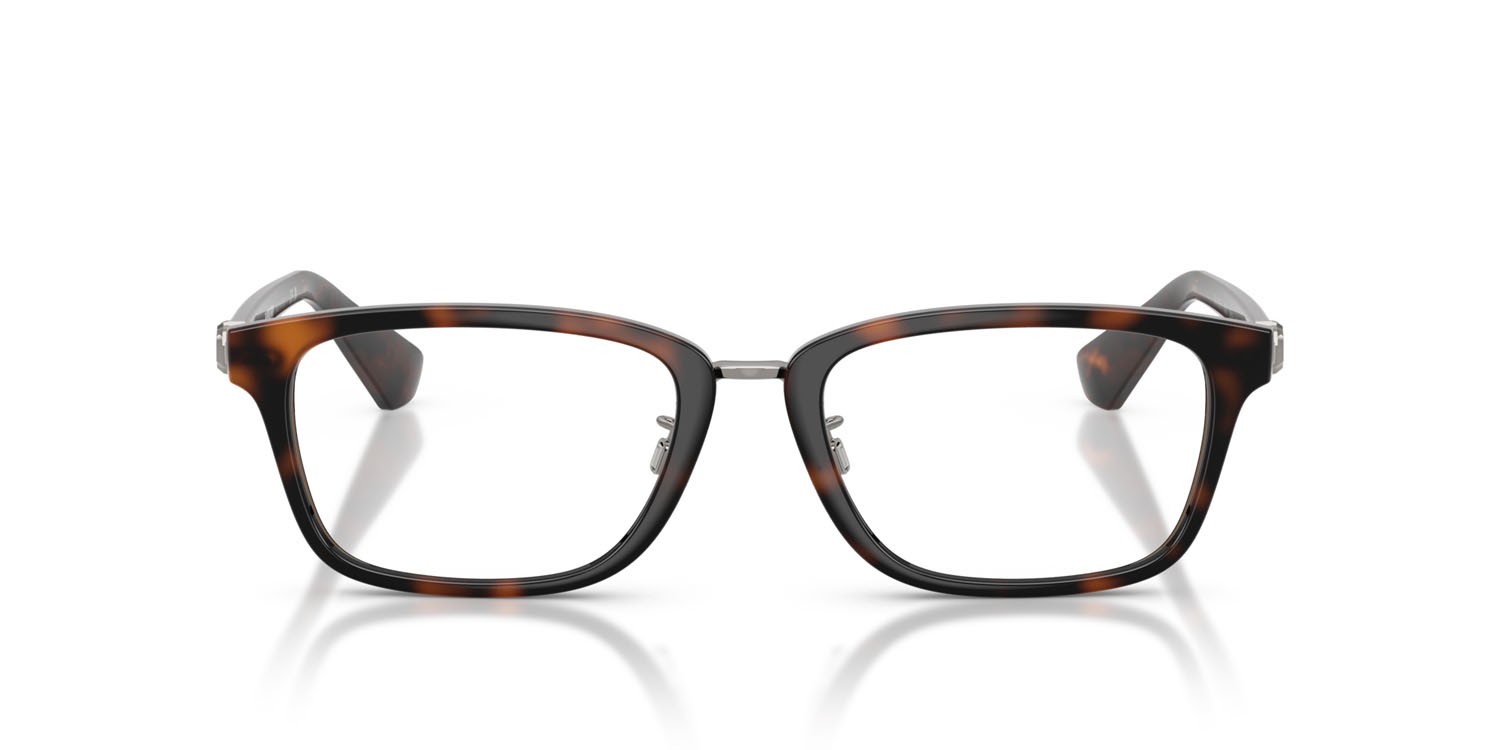 Occhiali da vista Burberry BE 2437D (3002) colore havana scuro forma rettangolare lenti lente demo