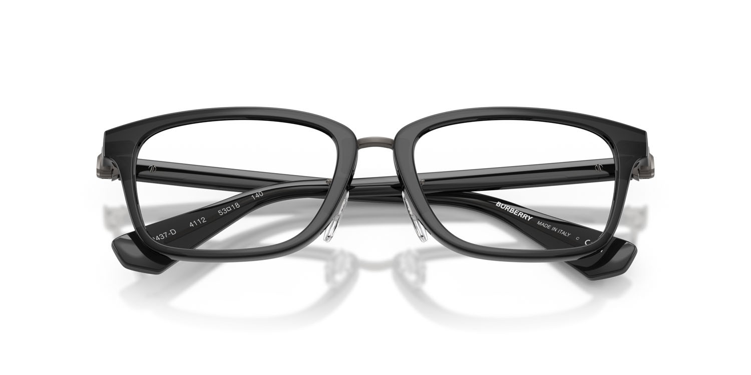 Occhiali da vista Burberry BE 2437D (4112) colore grigio forma rettangolare lenti lente demo