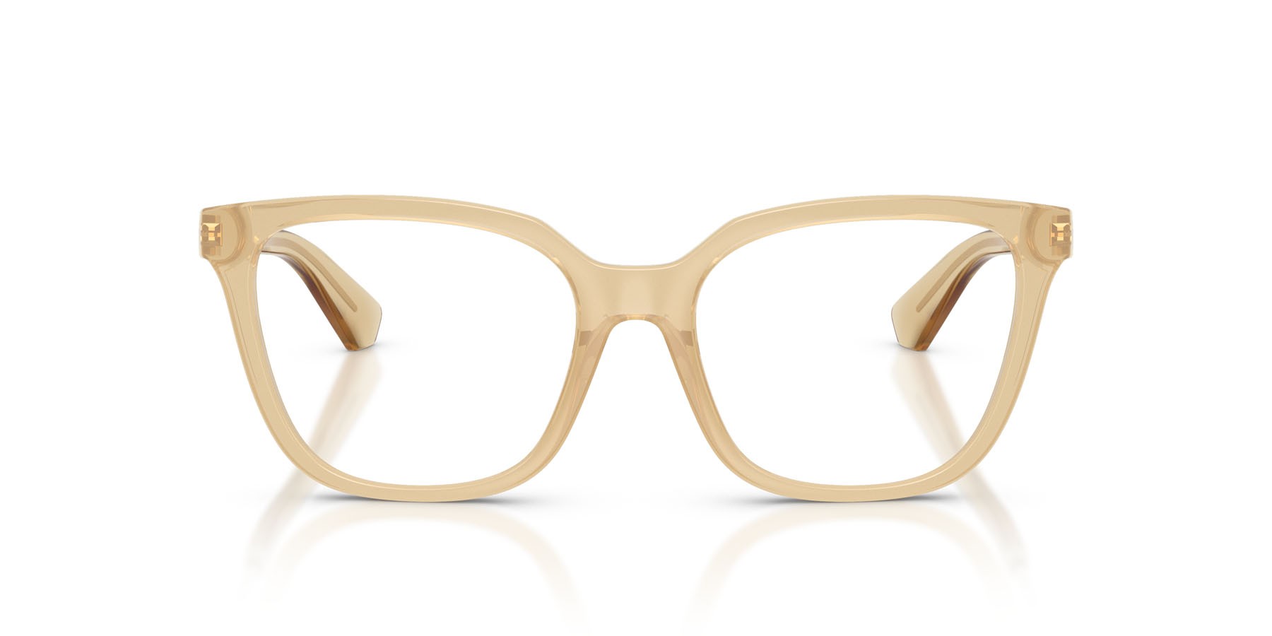 Occhiali da vista Burberry BE 2441U (4198) colore giallo forma quadrato lenti lente demo