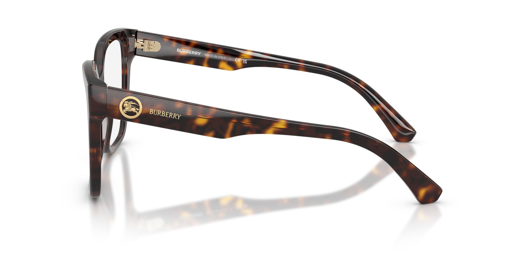 Occhiali da vista Burberry BE 2443 (3002) colore havana scuro forma quadrato lenti lente demo