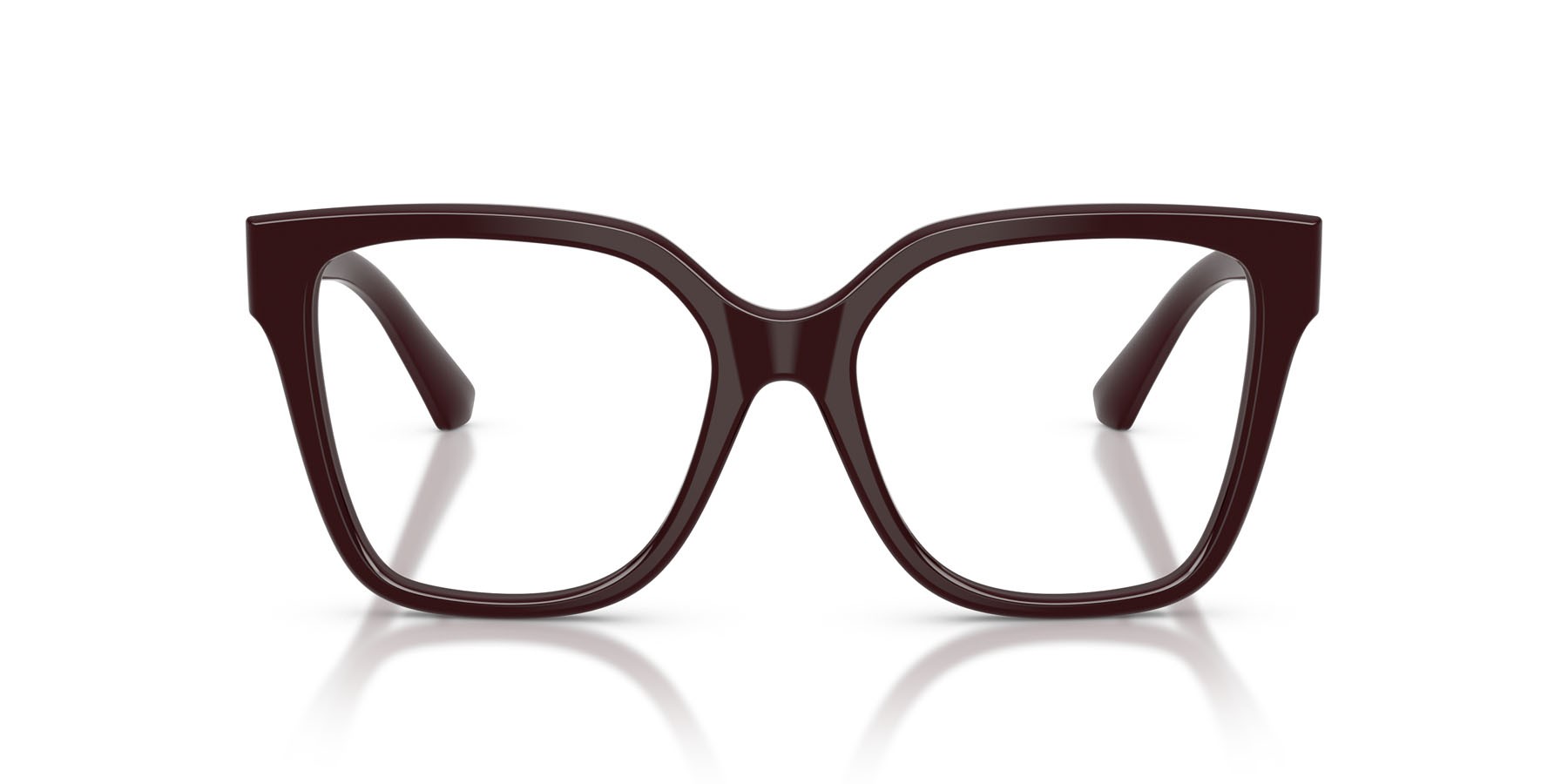 Occhiali da vista Burberry BE 2443 (4204) colore bordeaux forma quadrato lenti lente demo