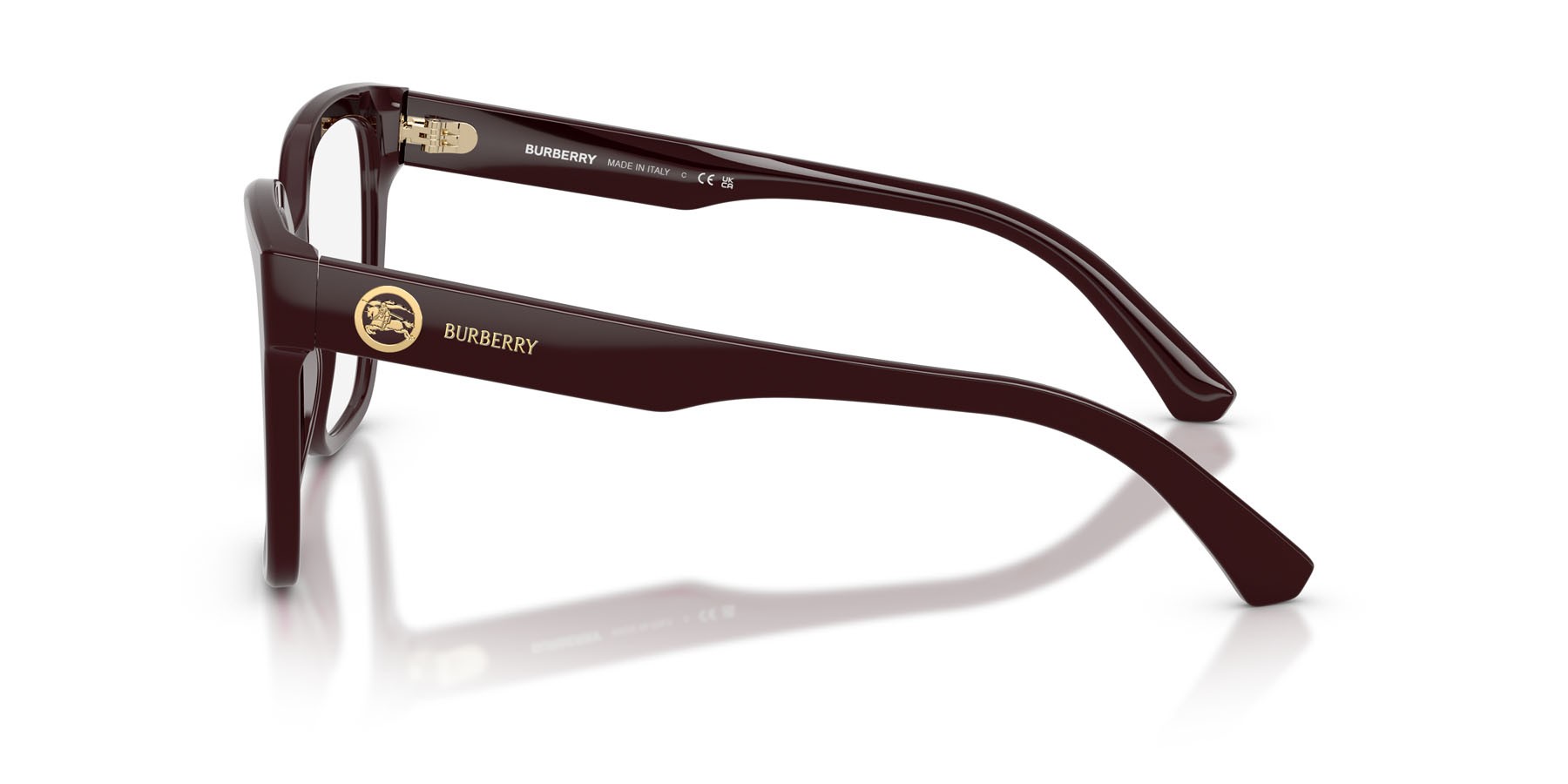 Occhiali da vista Burberry BE 2443 (4204) colore bordeaux forma quadrato lenti lente demo