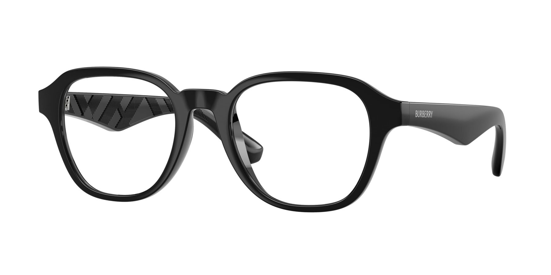 Occhiali da vista Burberry BE 2444U (3001) colore nero forma pantos lenti lente demo