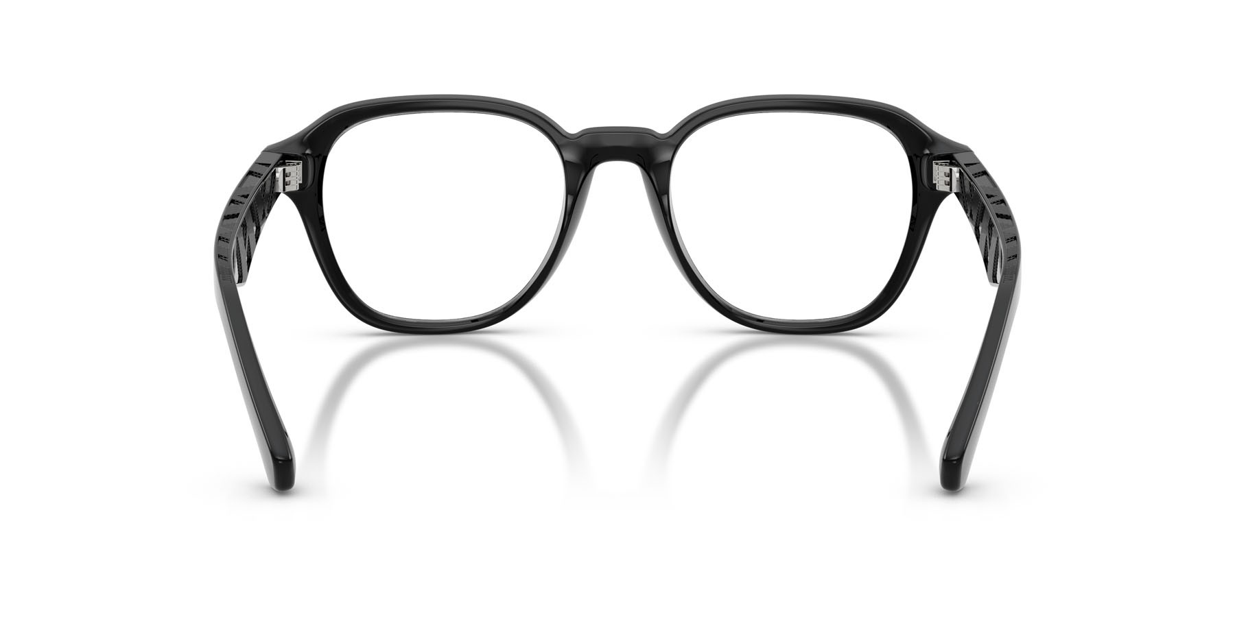 Occhiali da vista Burberry BE 2444U (3001) colore nero forma pantos lenti lente demo