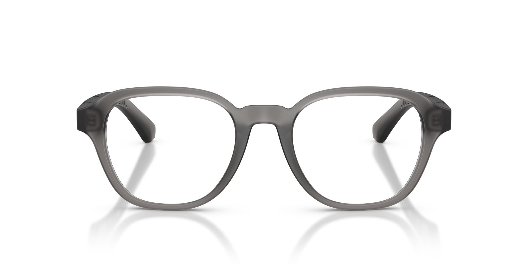Occhiali da vista Burberry BE 2444U (4213) colore grigio opaco forma pantos lenti lente demo