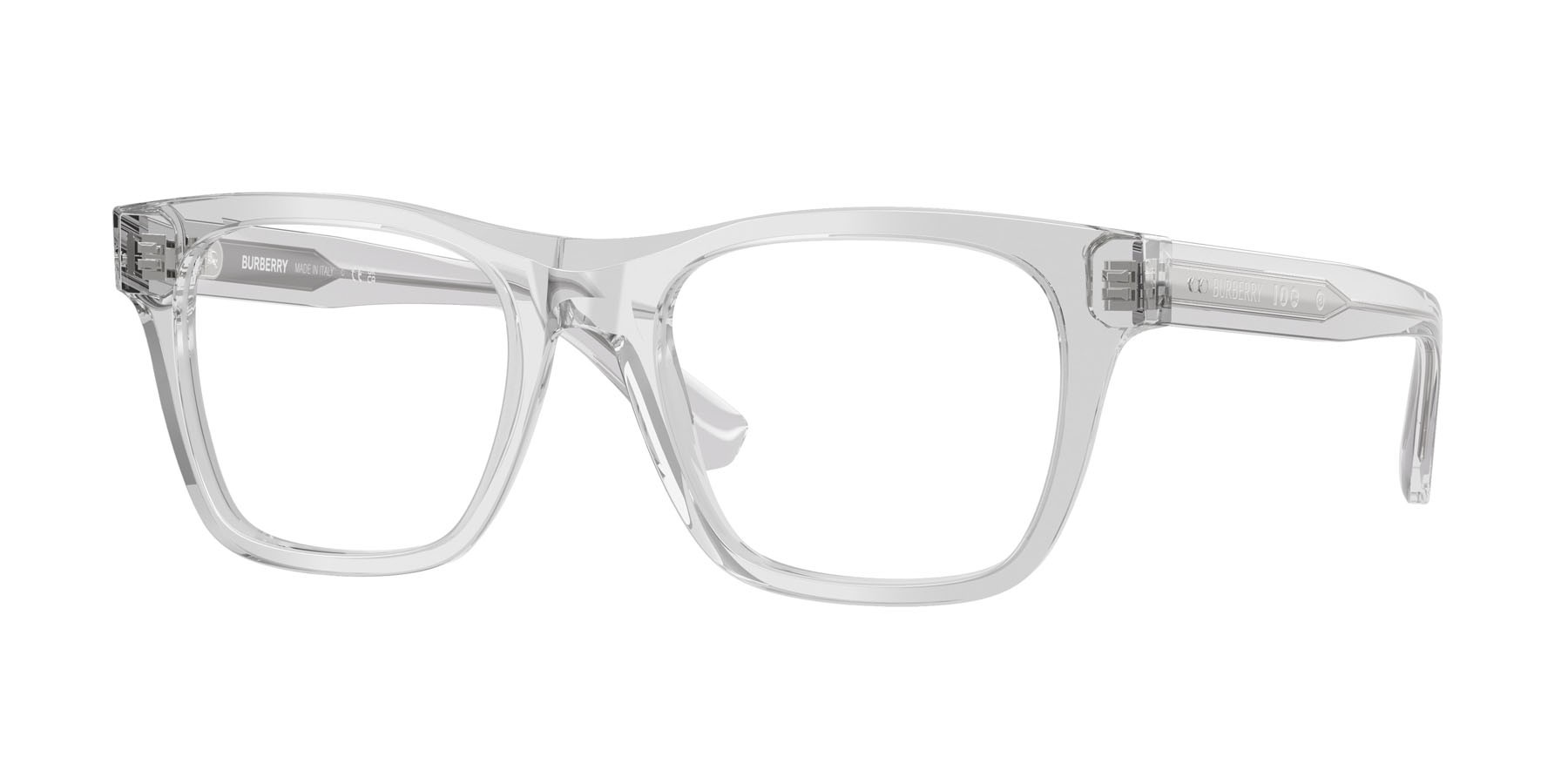 Occhiali da vista Burberry BE 2445 (4210) colore grigio forma quadrato lenti lente demo