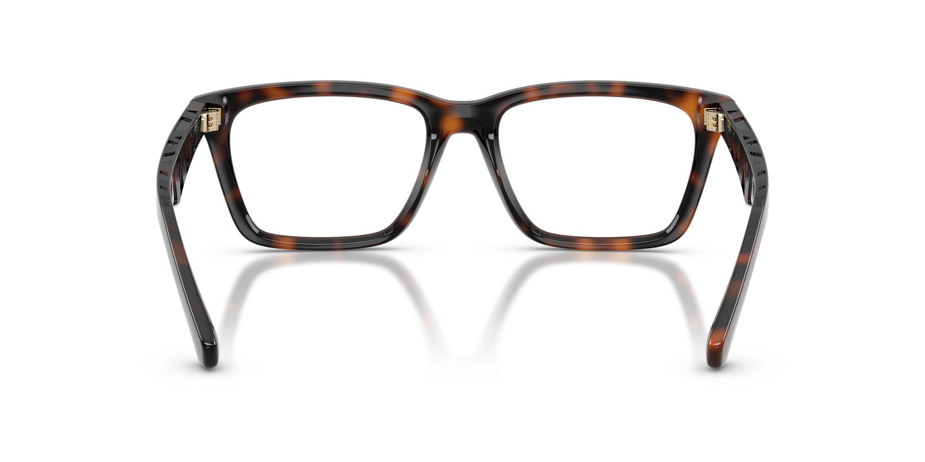 Occhiali da vista Burberry BE 2446U (3002) colore havana scuro forma rettangolare lenti lente demo