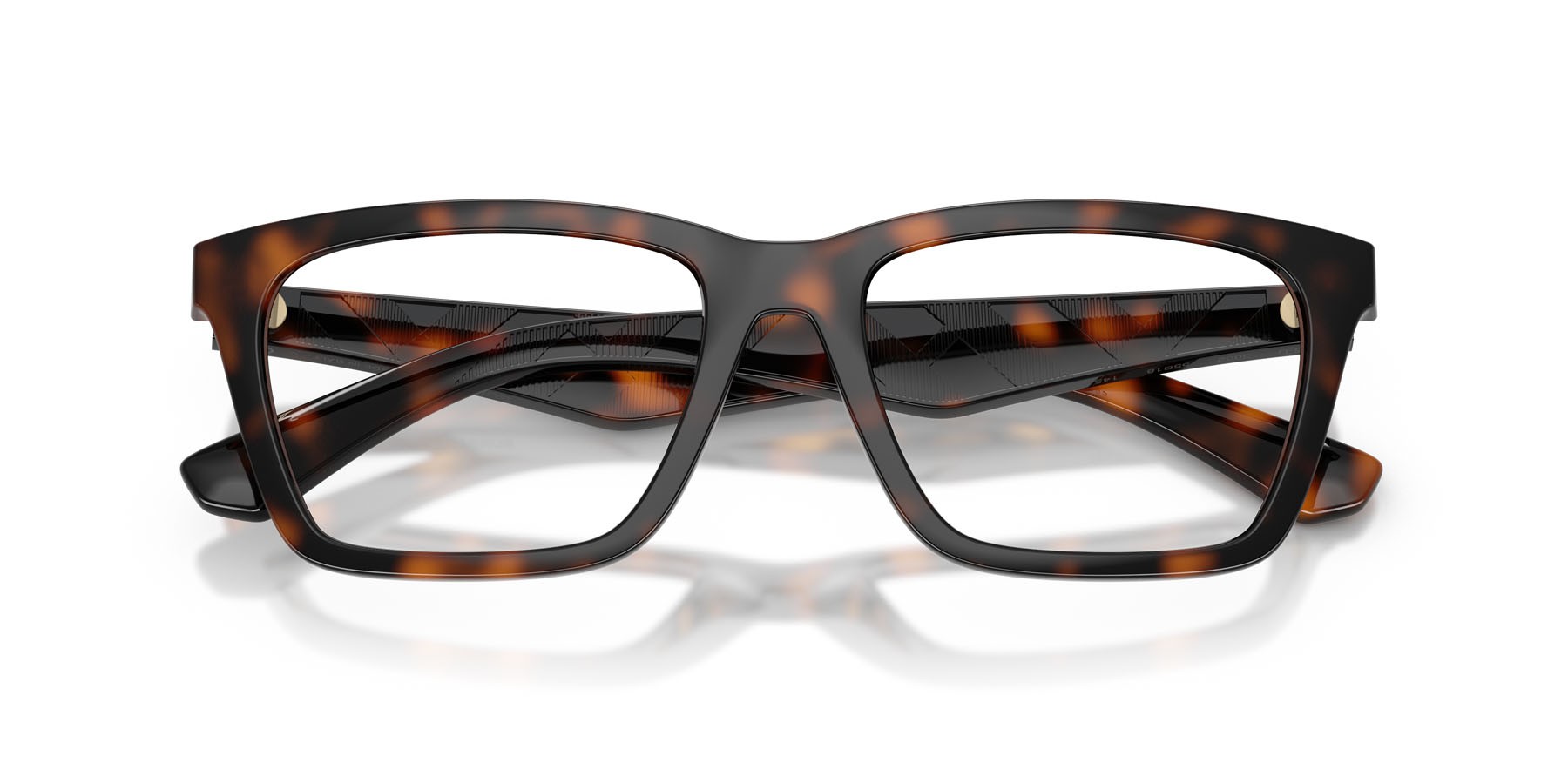 Occhiali da vista Burberry BE 2446U (3002) colore havana scuro forma rettangolare lenti lente demo