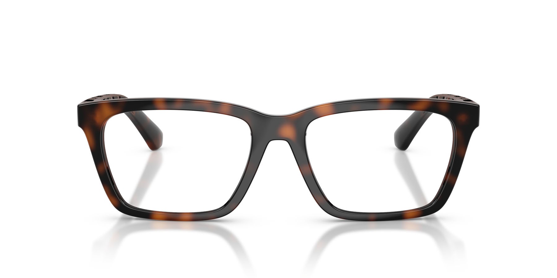 Occhiali da vista Burberry BE 2446U (3002) colore havana scuro forma rettangolare lenti lente demo