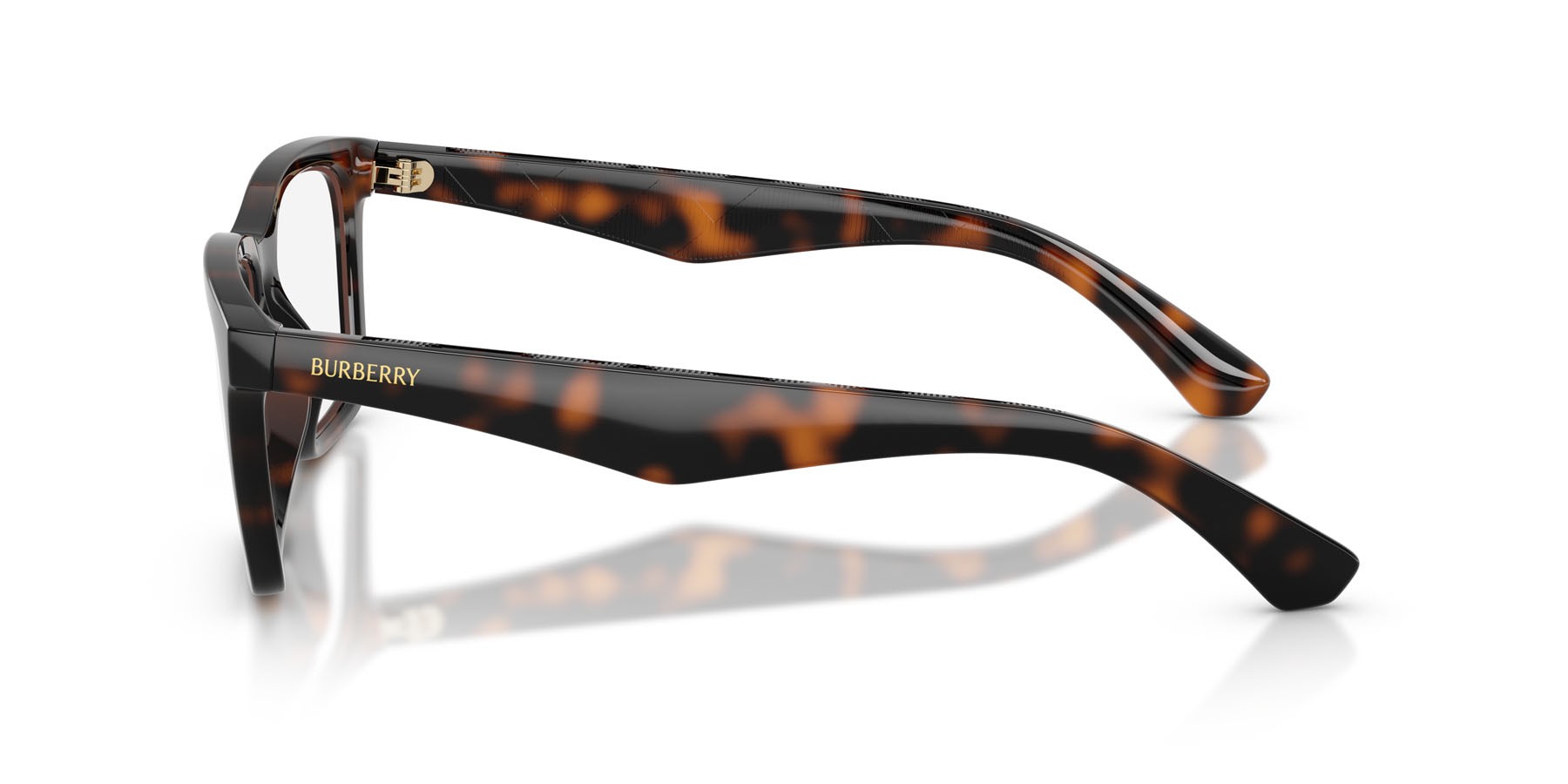 Occhiali da vista Burberry BE 2446U (3002) colore havana scuro forma rettangolare lenti lente demo
