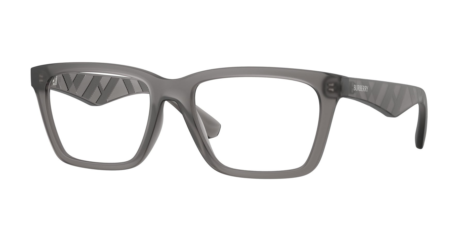 Occhiali da vista Burberry BE 2446U (4213) colore grigio opaco forma rettangolare lenti lente demo