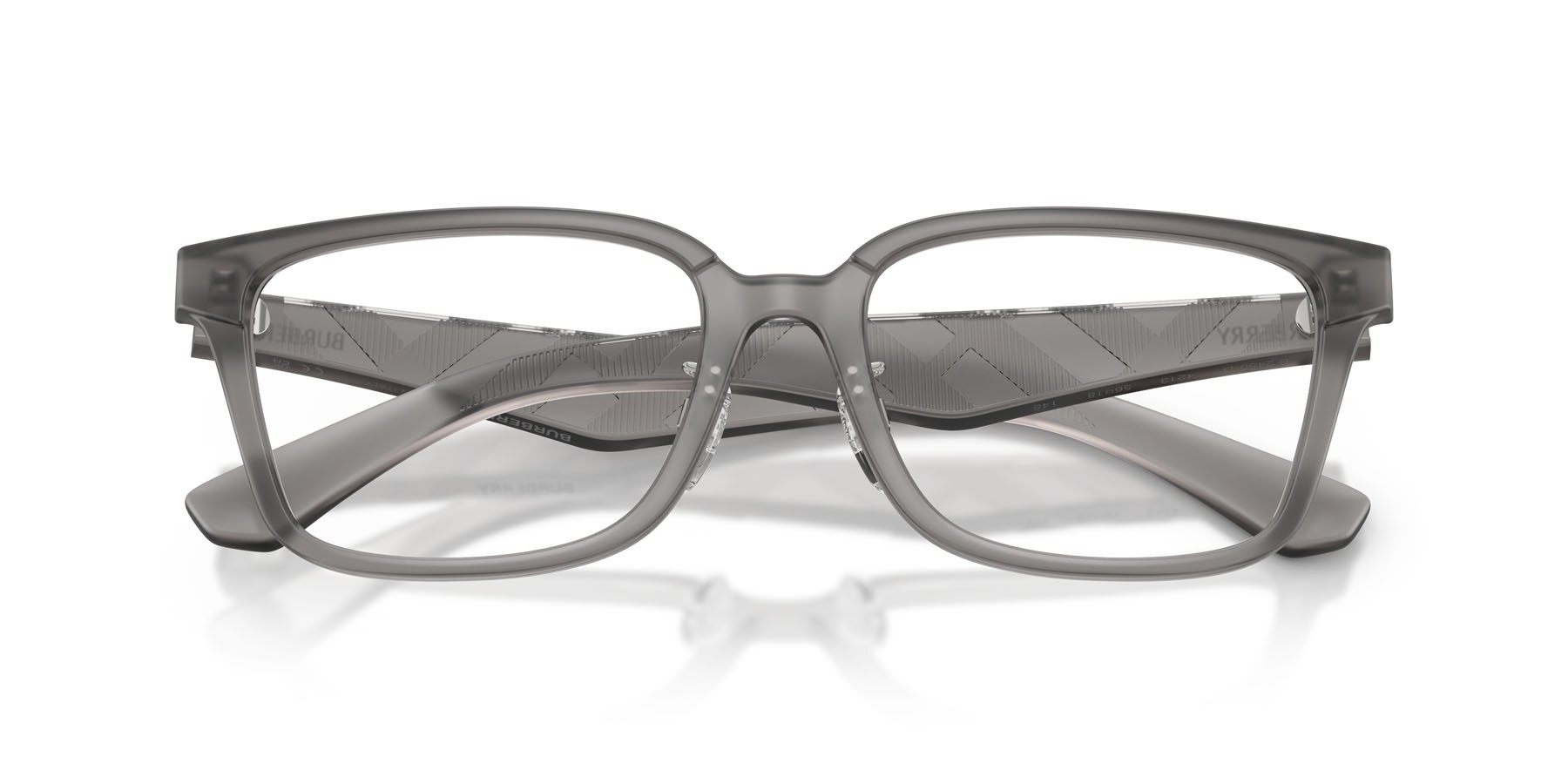Occhiali da vista Burberry BE 2450D (4213) colore grigio opaco forma quadrato lenti lente demo