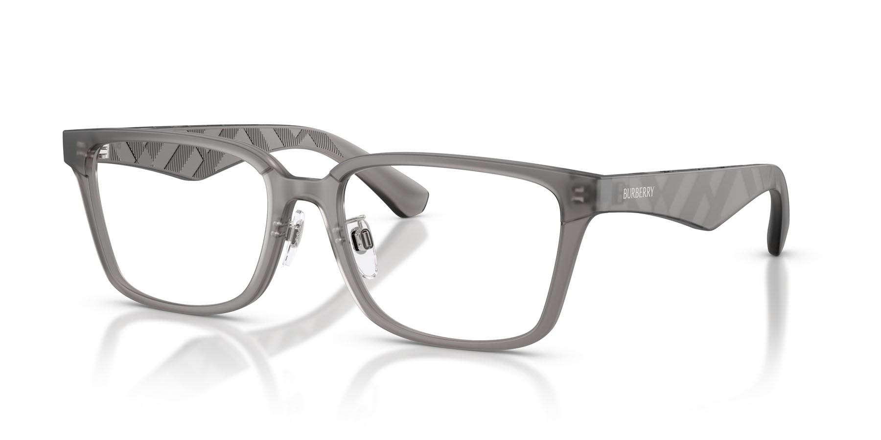 Occhiali da vista Burberry BE 2450D (4213) colore grigio opaco forma quadrato lenti lente demo
