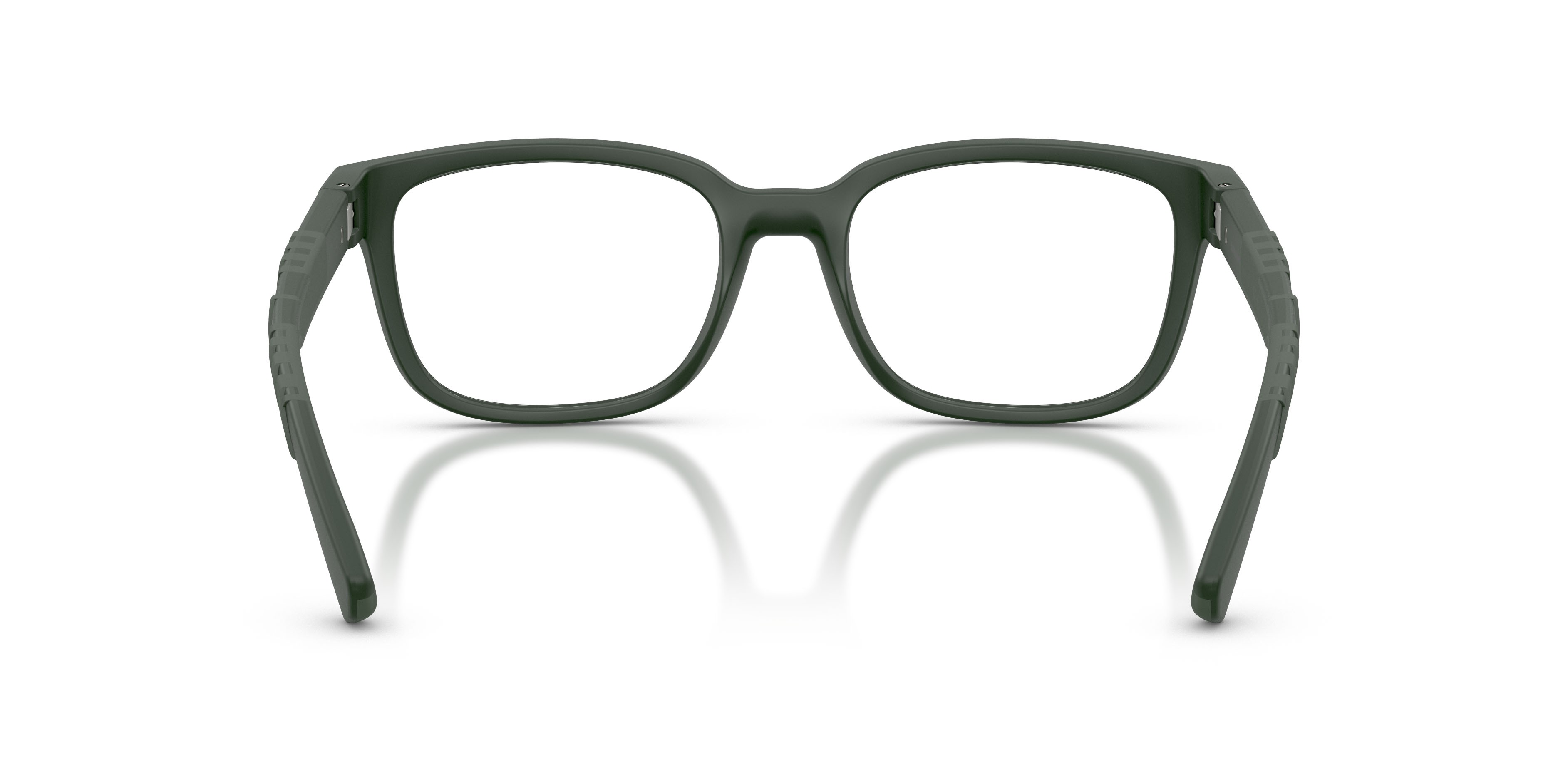 Occhiali da vista Burberry BE 2451U (4232) colore verde opaco forma rettangolare lenti lente demo