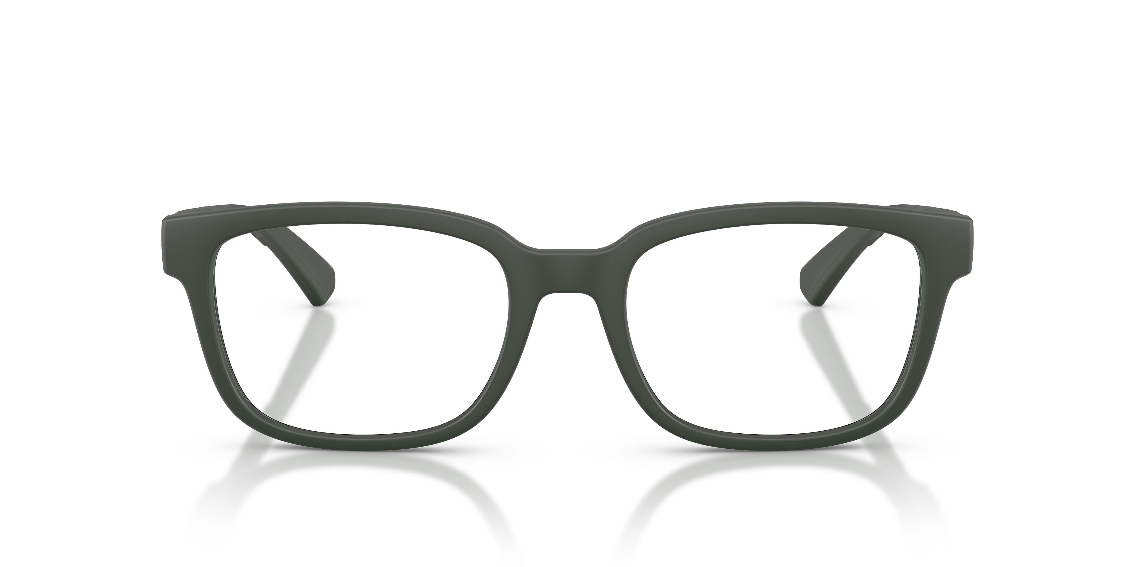 Occhiali da vista Burberry BE 2451U (4232) colore verde opaco forma rettangolare lenti lente demo
