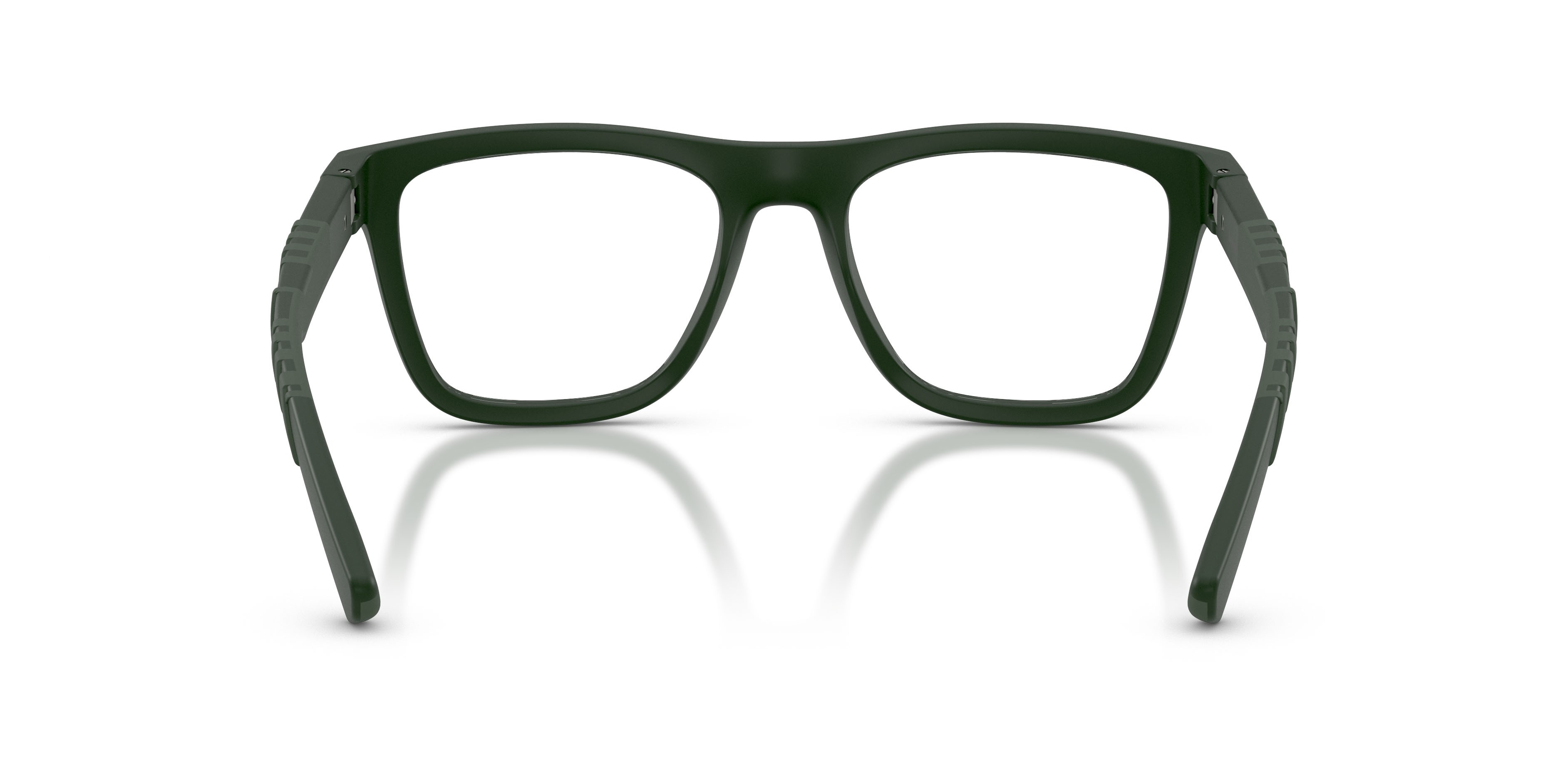 Occhiali da vista Burberry BE 2452U (4232) colore verde opaco forma rettangolare lenti lente demo