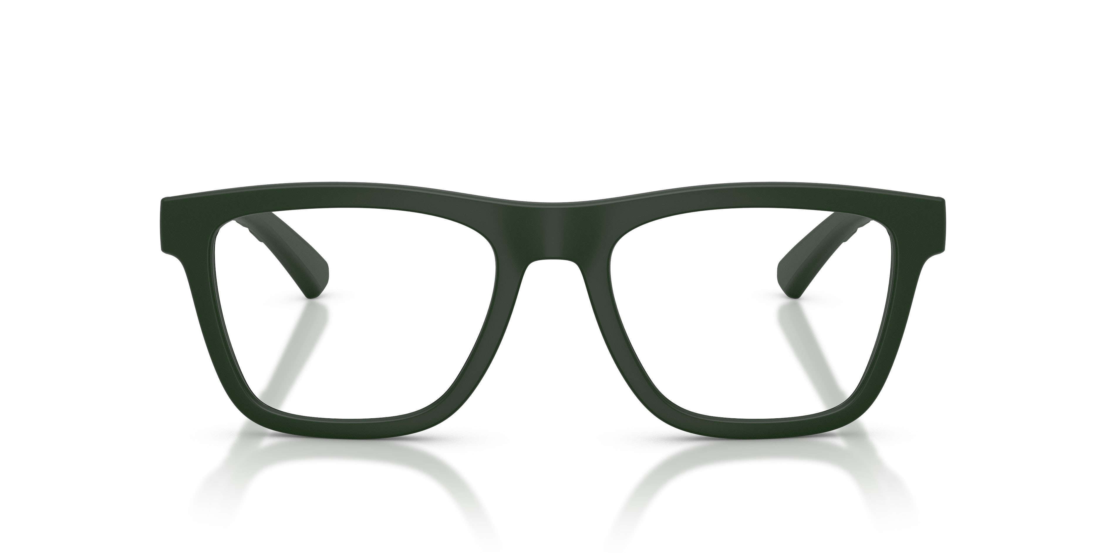 Occhiali da vista Burberry BE 2452U (4232) colore verde opaco forma rettangolare lenti lente demo