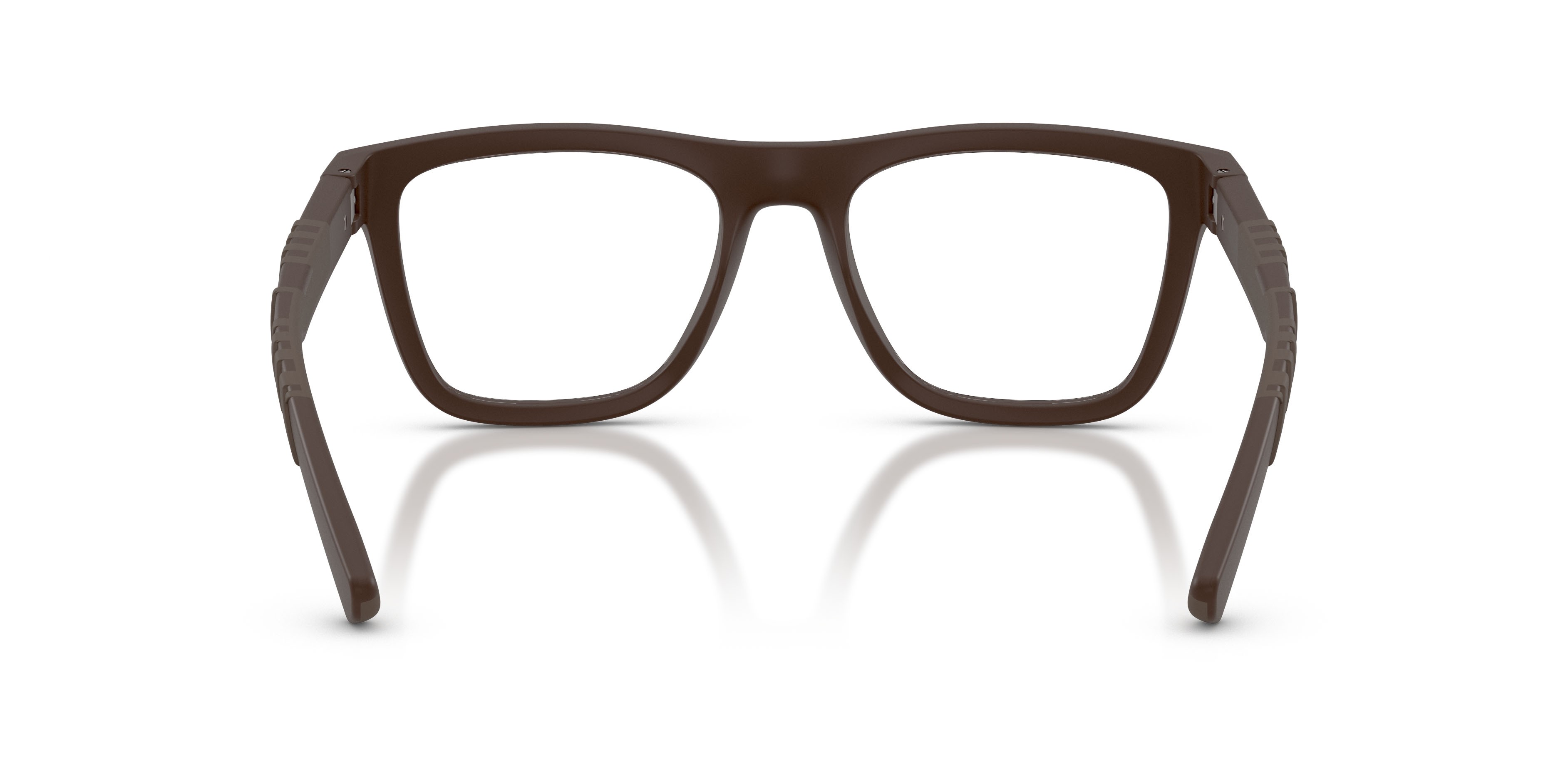 Occhiali da vista Burberry BE 2452U (4234) colore marrone opaco forma rettangolare lenti lente demo