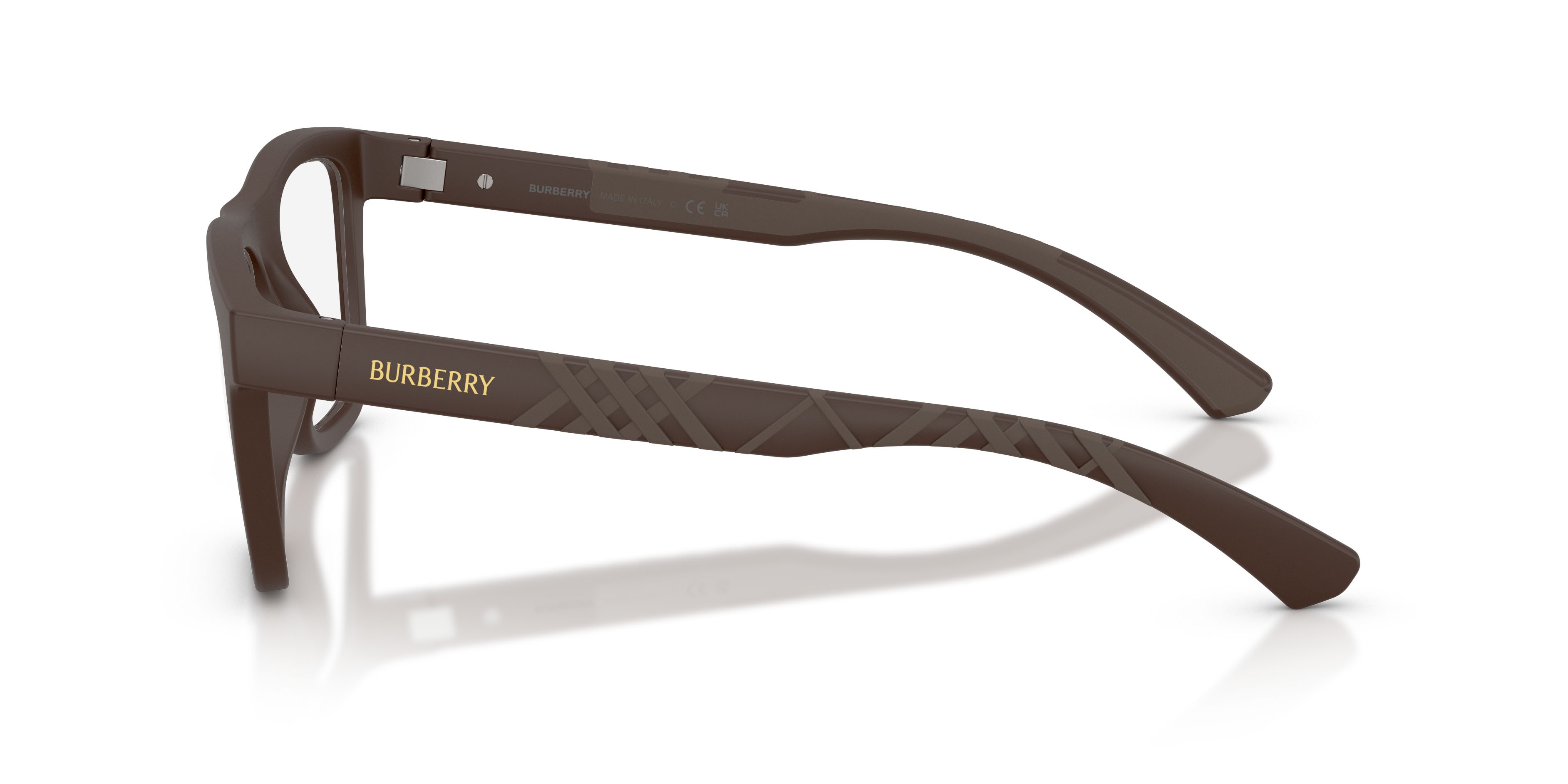 Occhiali da vista Burberry BE 2452U (4234) colore marrone opaco forma rettangolare lenti lente demo