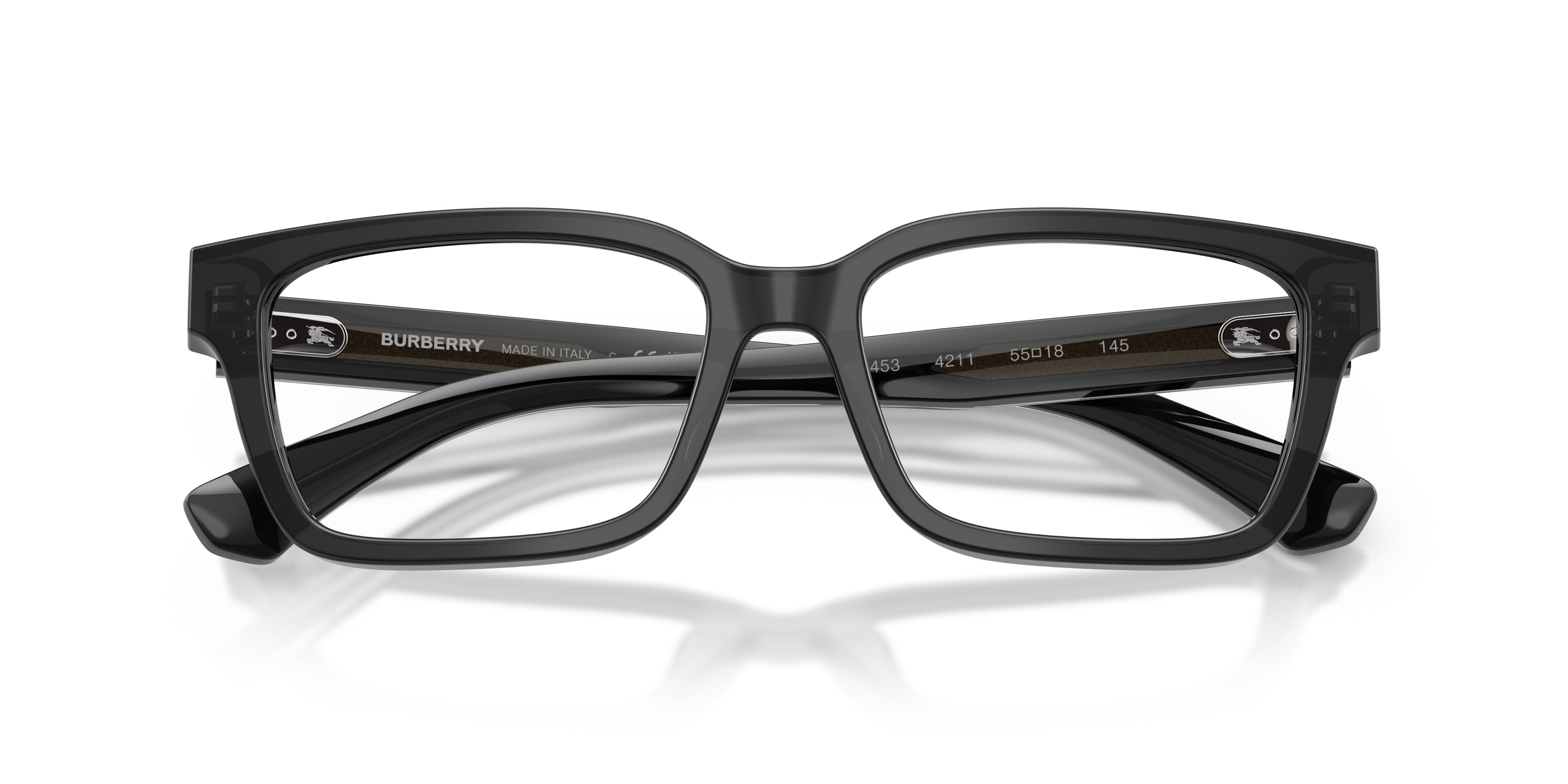 Occhiali da vista Burberry BE 2453 (4211) colore grigio forma rettangolare lenti lente demo