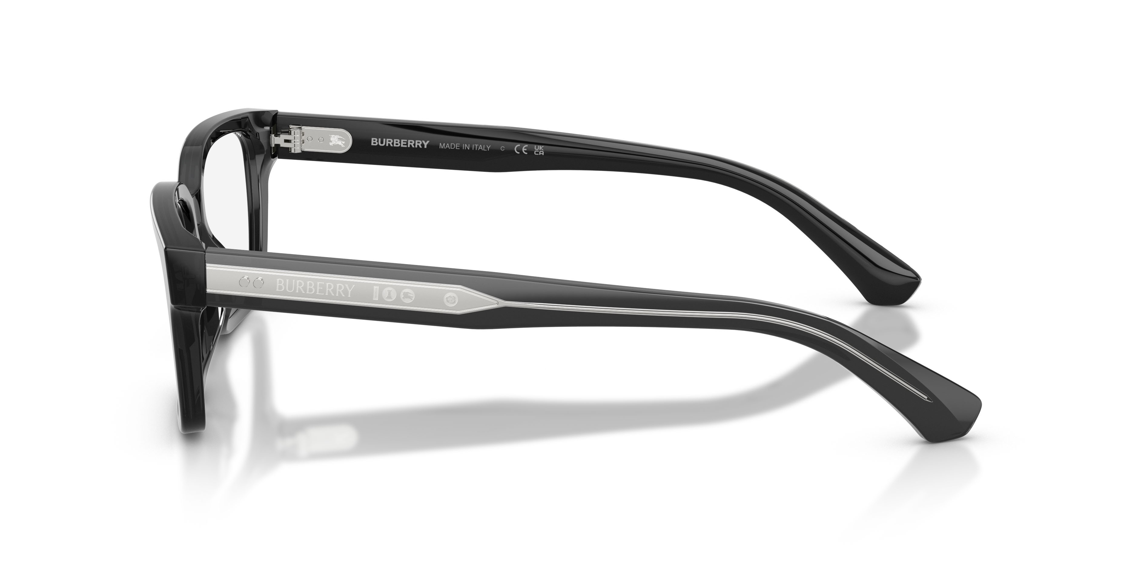 Occhiali da vista Burberry BE 2453 (4211) colore grigio forma rettangolare lenti lente demo