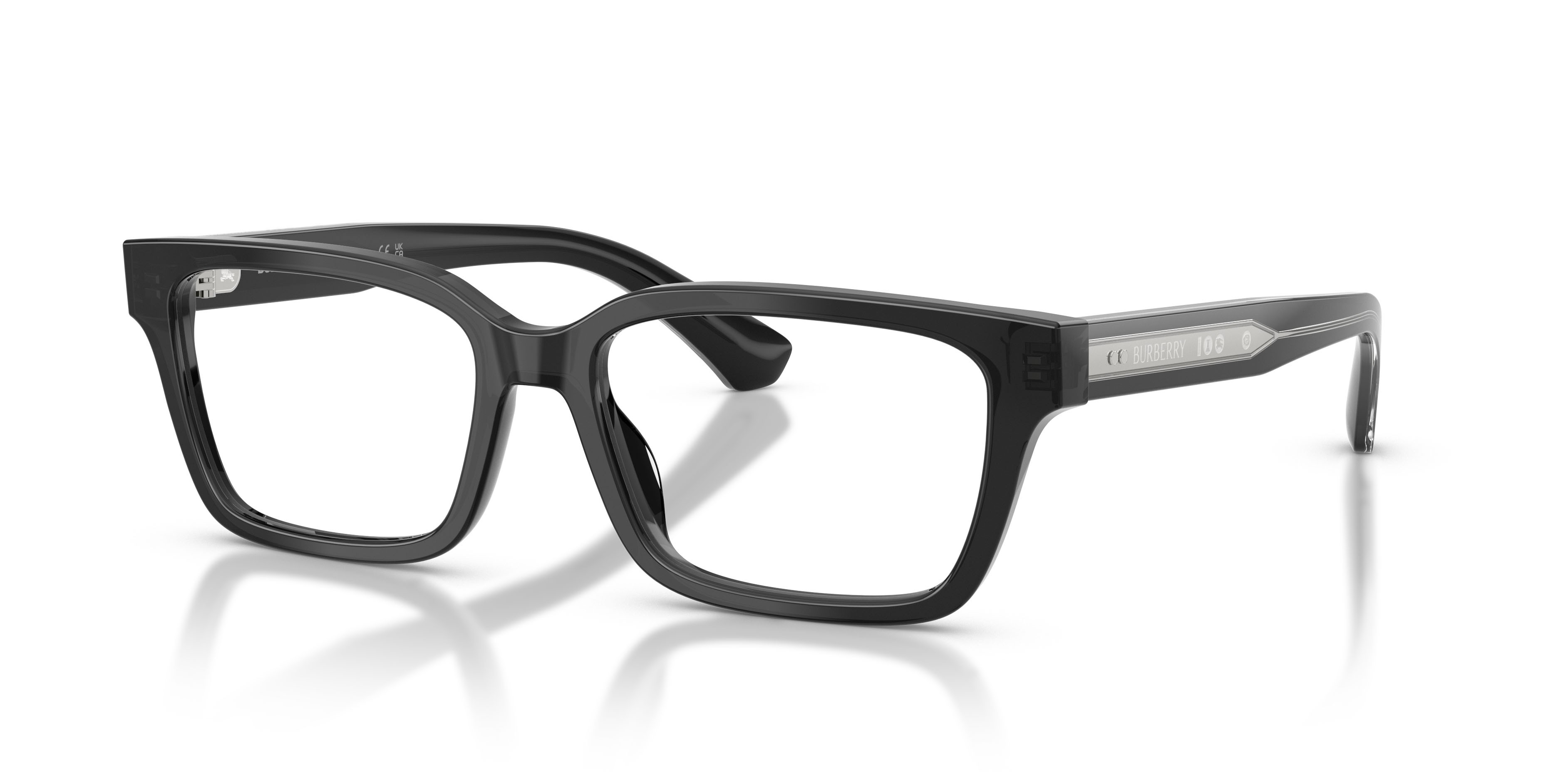 Occhiali da vista Burberry BE 2453 (4211) colore grigio forma rettangolare lenti lente demo